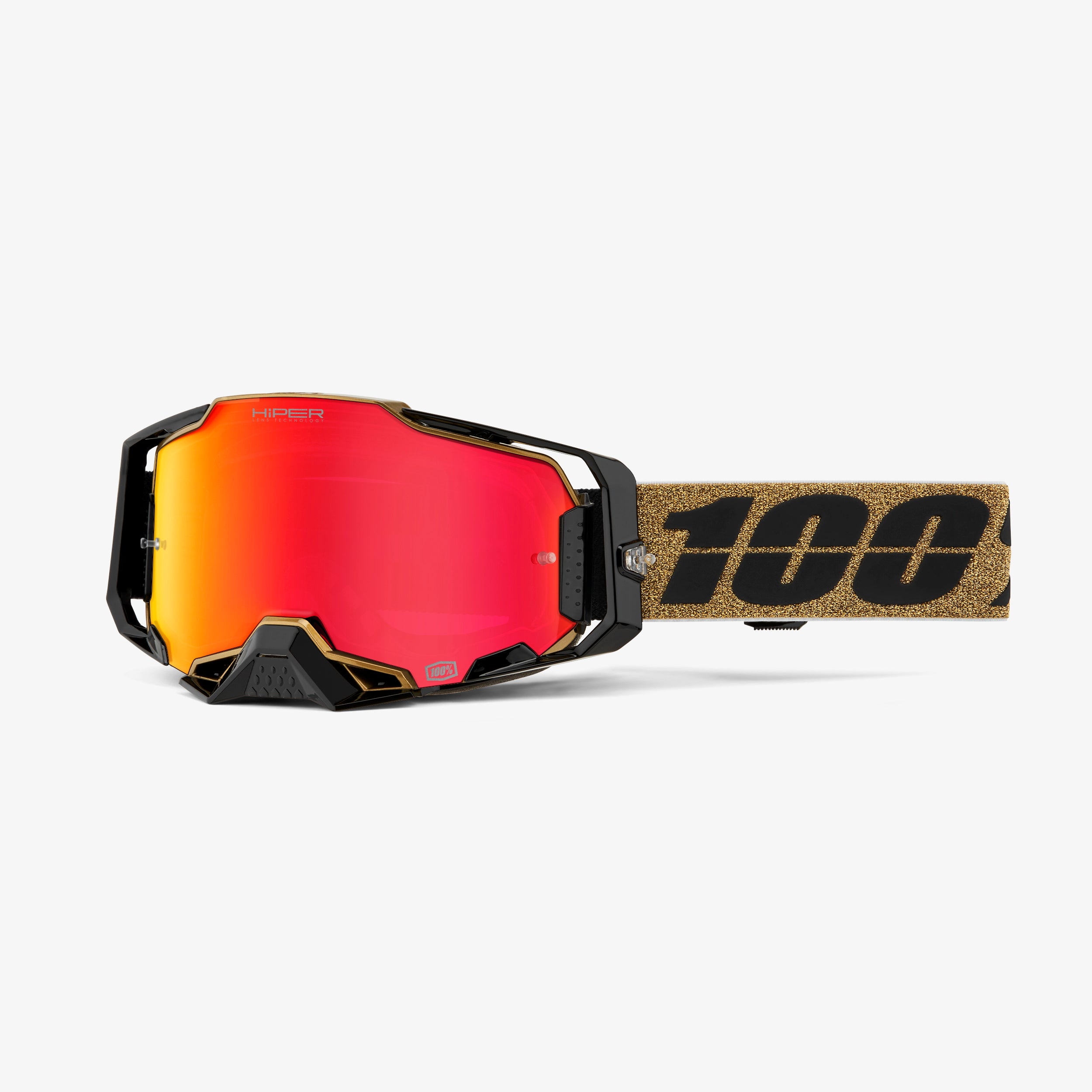 reflective goggles 100% Armega Goggles-Glory-Hiper Mirror Red Lens