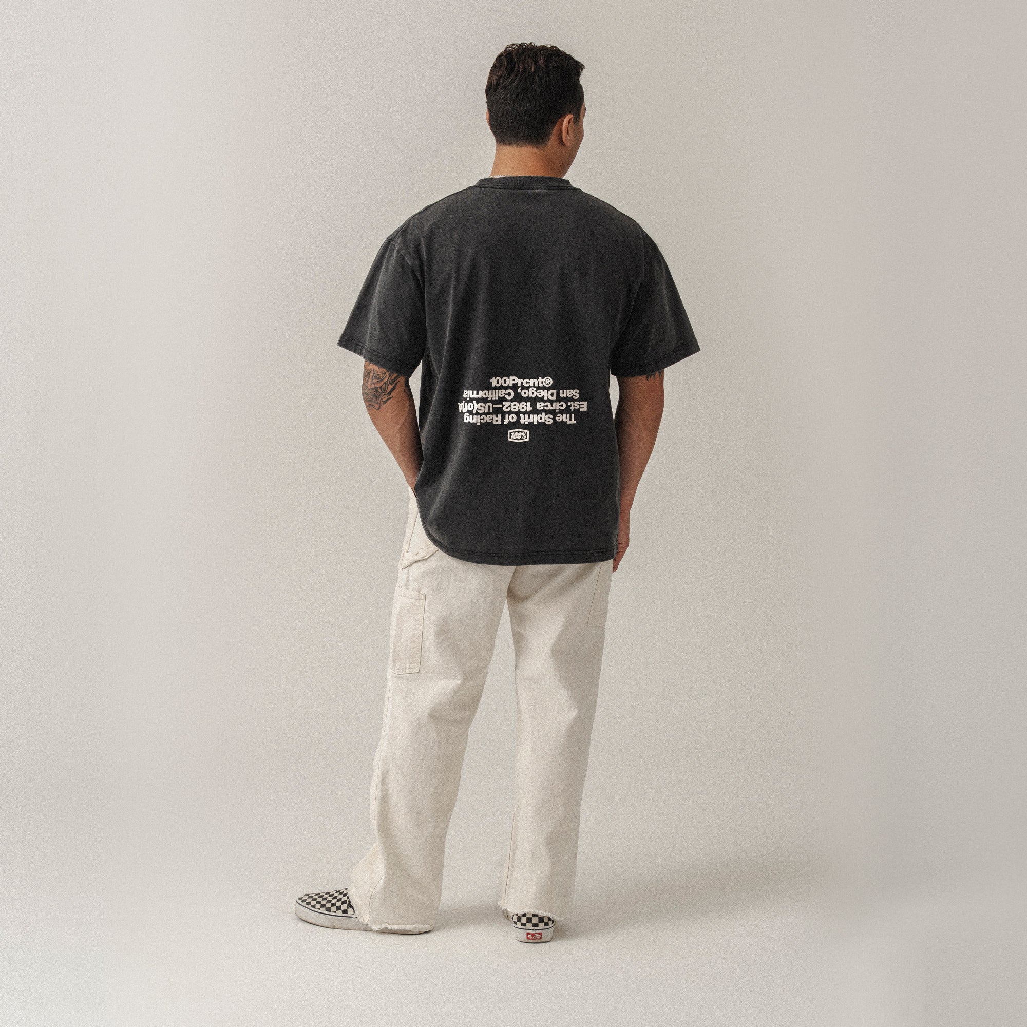 REGION Short Sleeve Oversized Tee Vintage Black