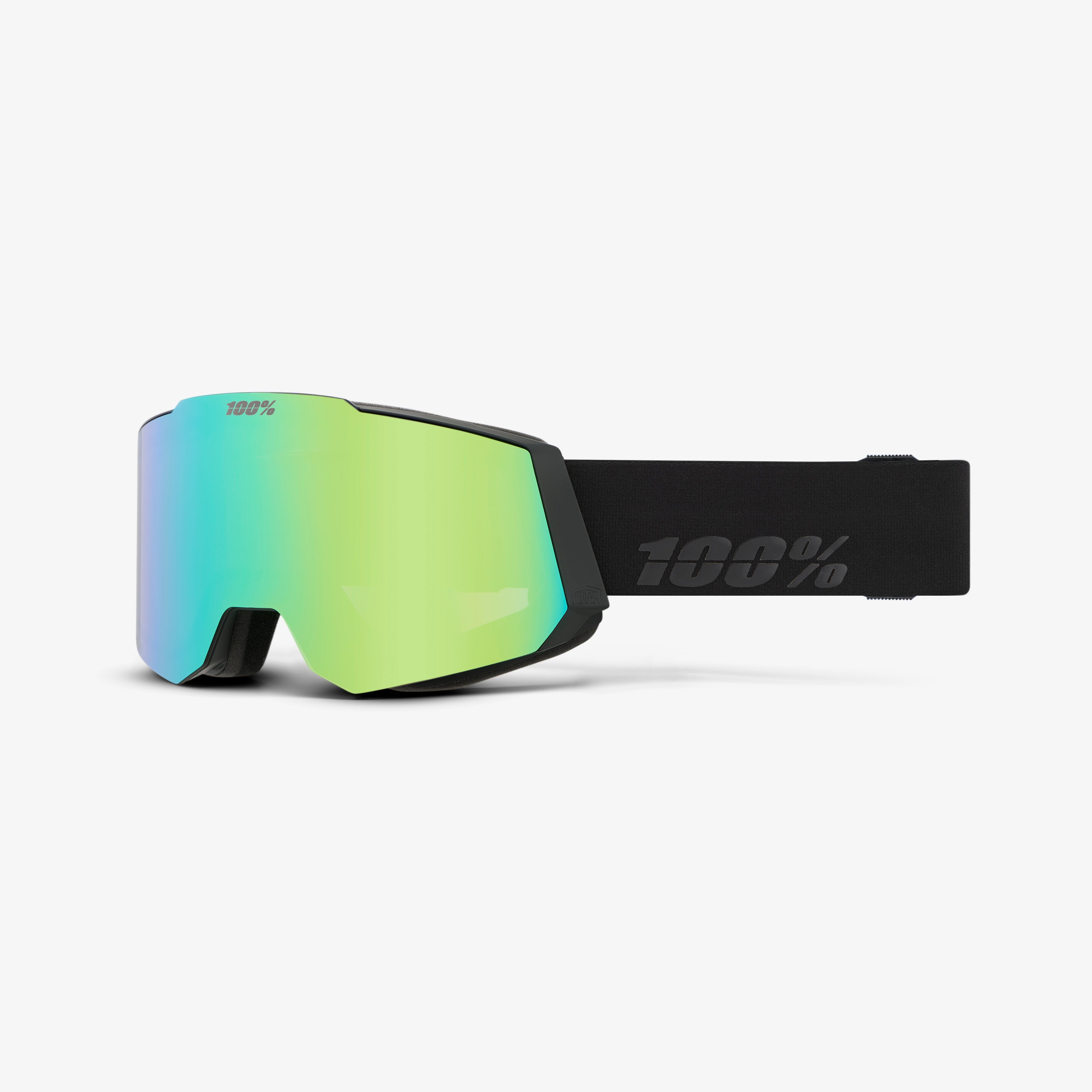 green 100 goggles 100% Snowcraft HiPER