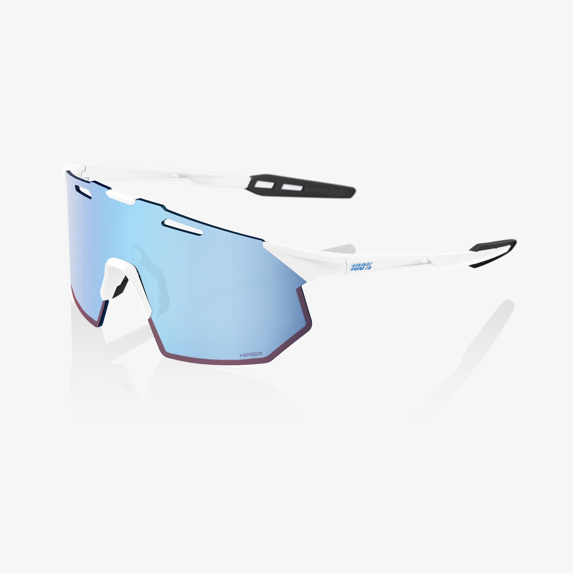 Gafas ciclismo 100% – SPEEDTRAP® – Matte White – Hiper® Blue