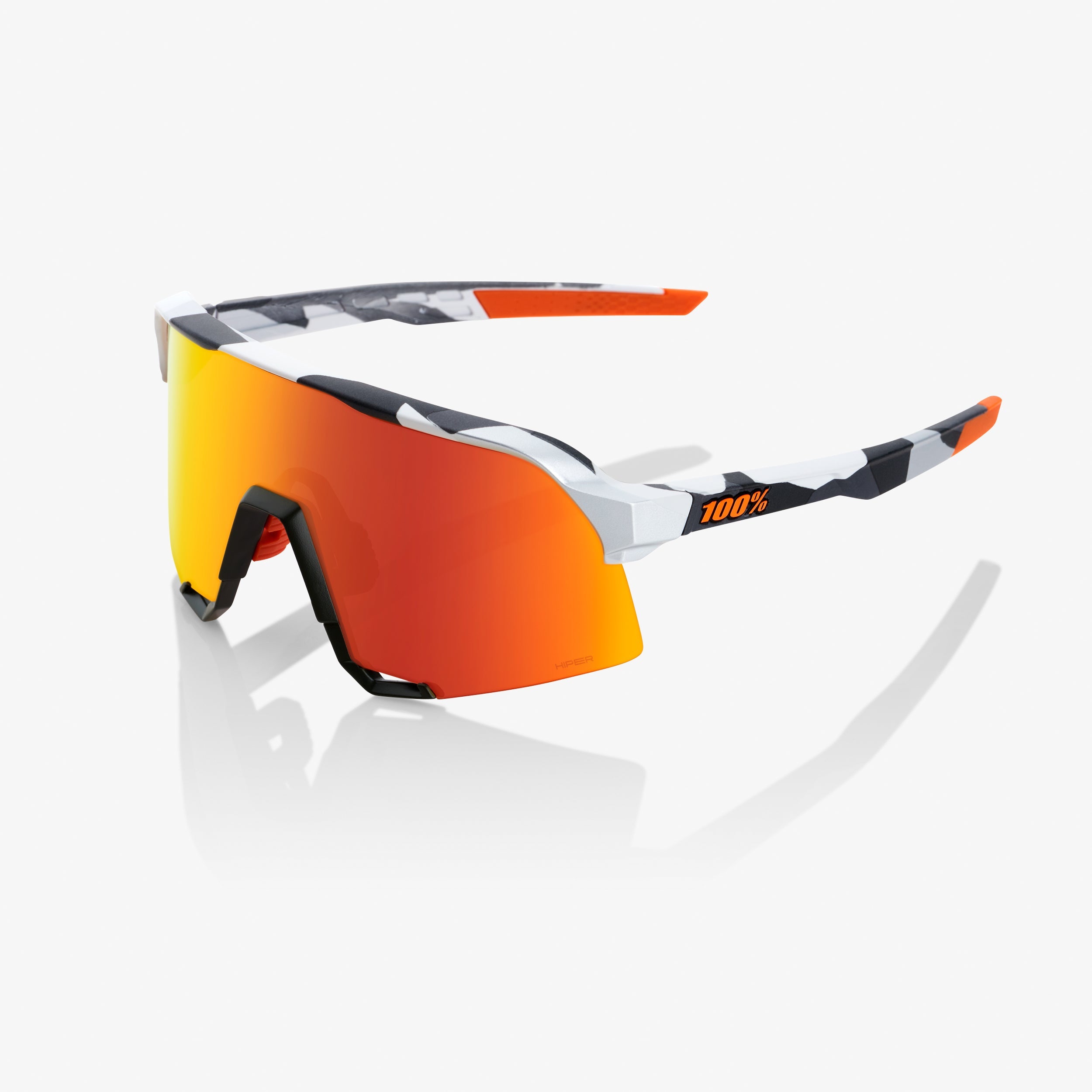 S3 - Soft Tact Grey Camo - HiPER® Red Multilayer Mirror Lens