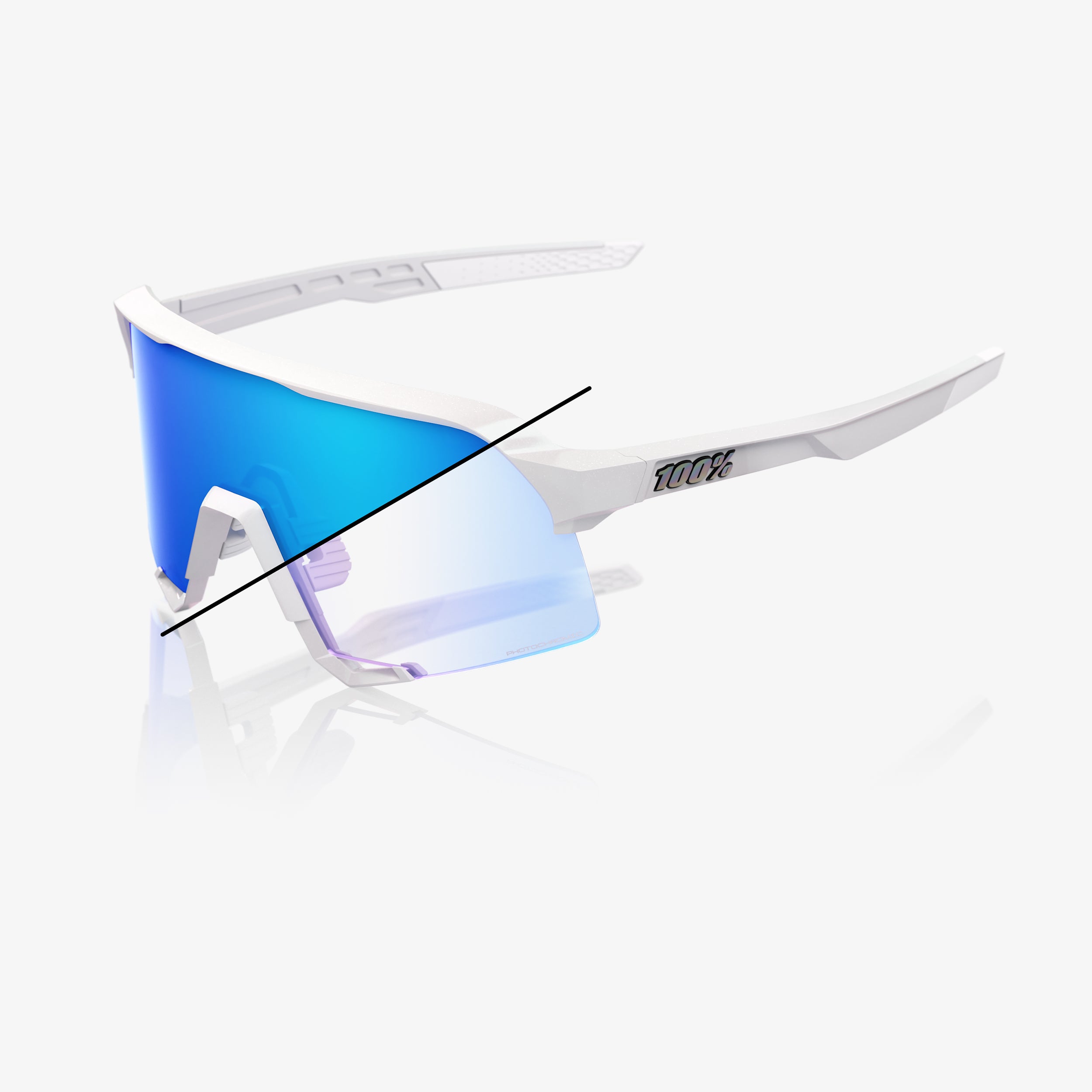 Epoch Eyewear 2-Pack Delta Sunglasses - Crystal Blue/Black Frame With Smoke & Blue Mirror Lenses