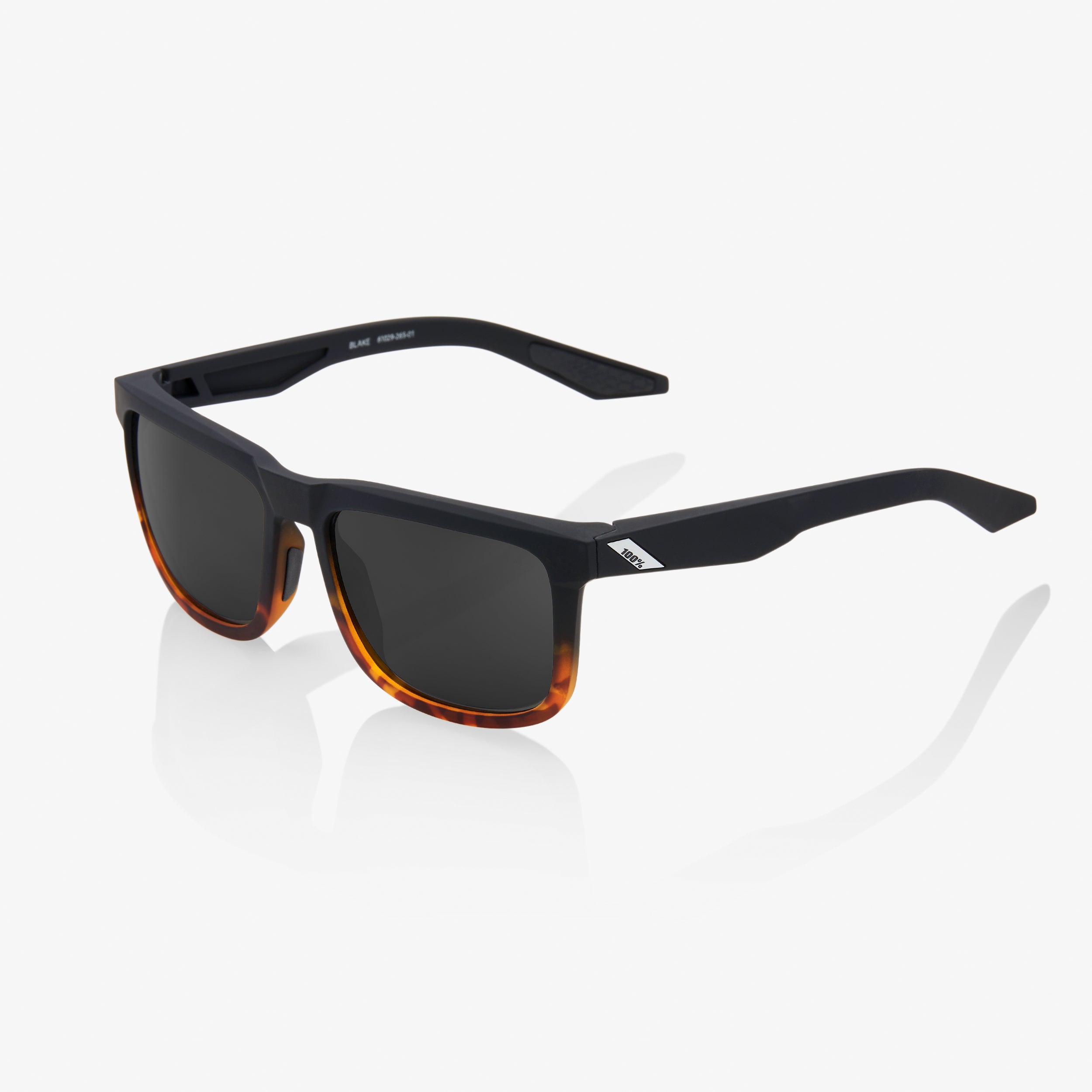 BLAKE - Soft Tact Fade Black / Havana - Black Mirror Lens