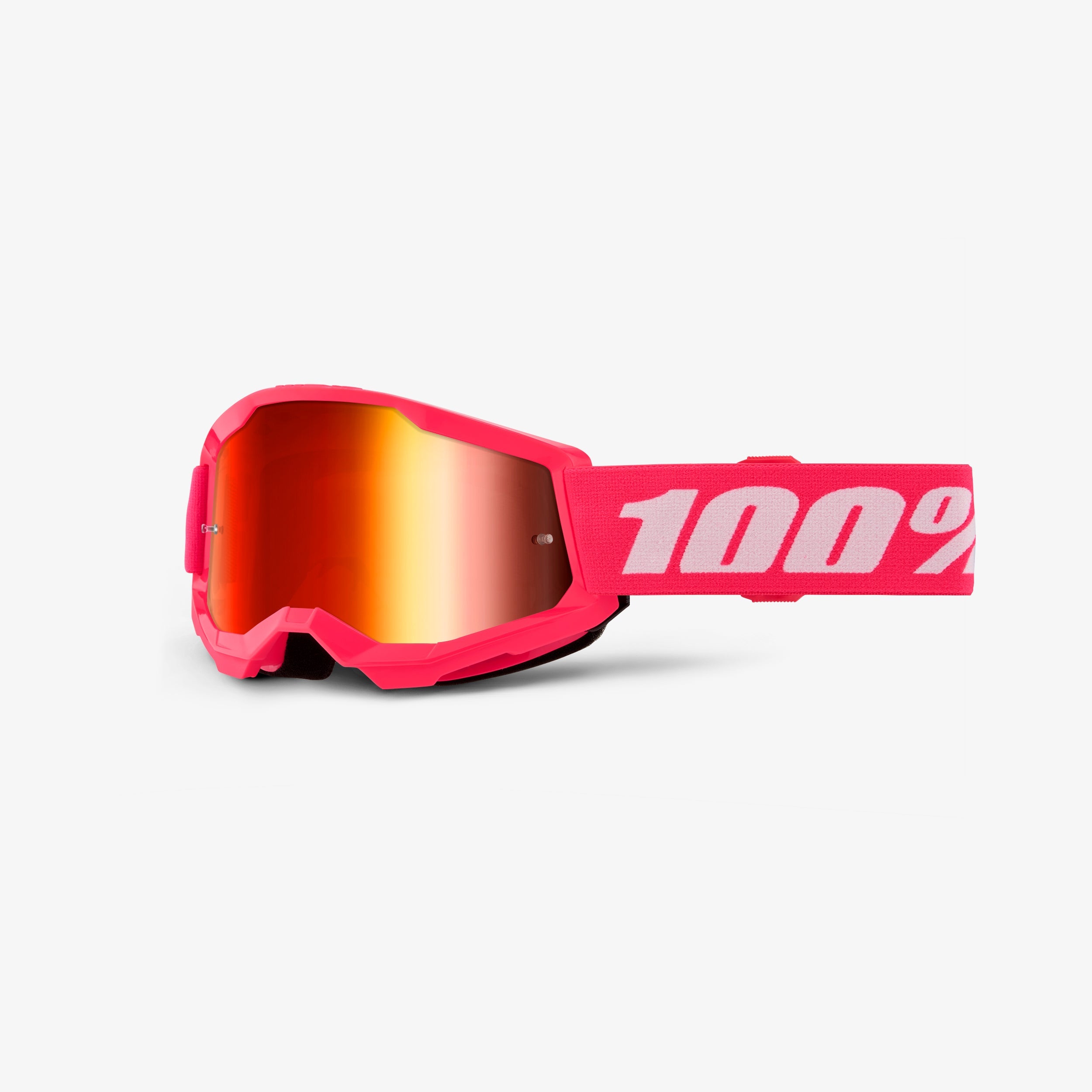100 strata youth goggles Strata 2 Junior Goggle Pink Mirror Red Lens