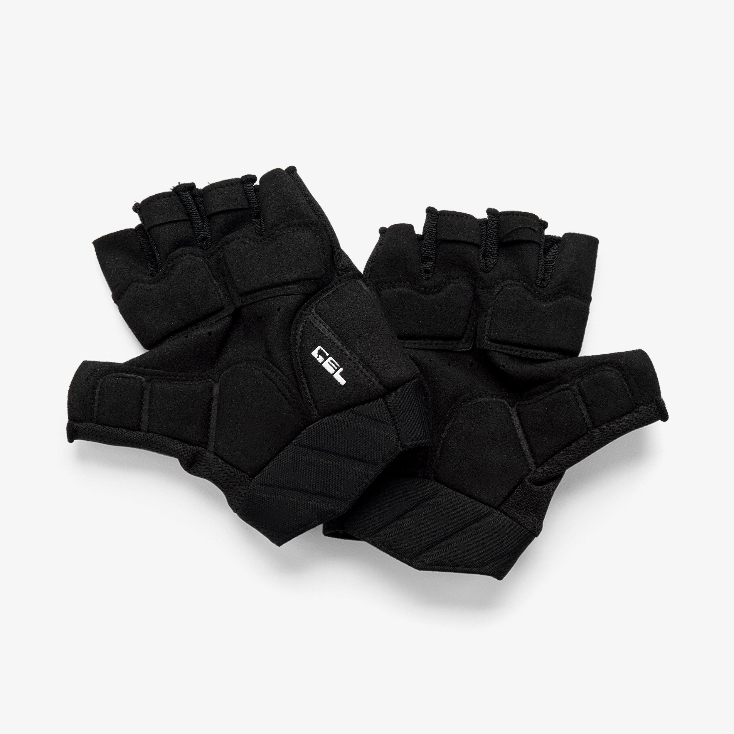 EXCEEDA Gel Short Finger Gloves Black
