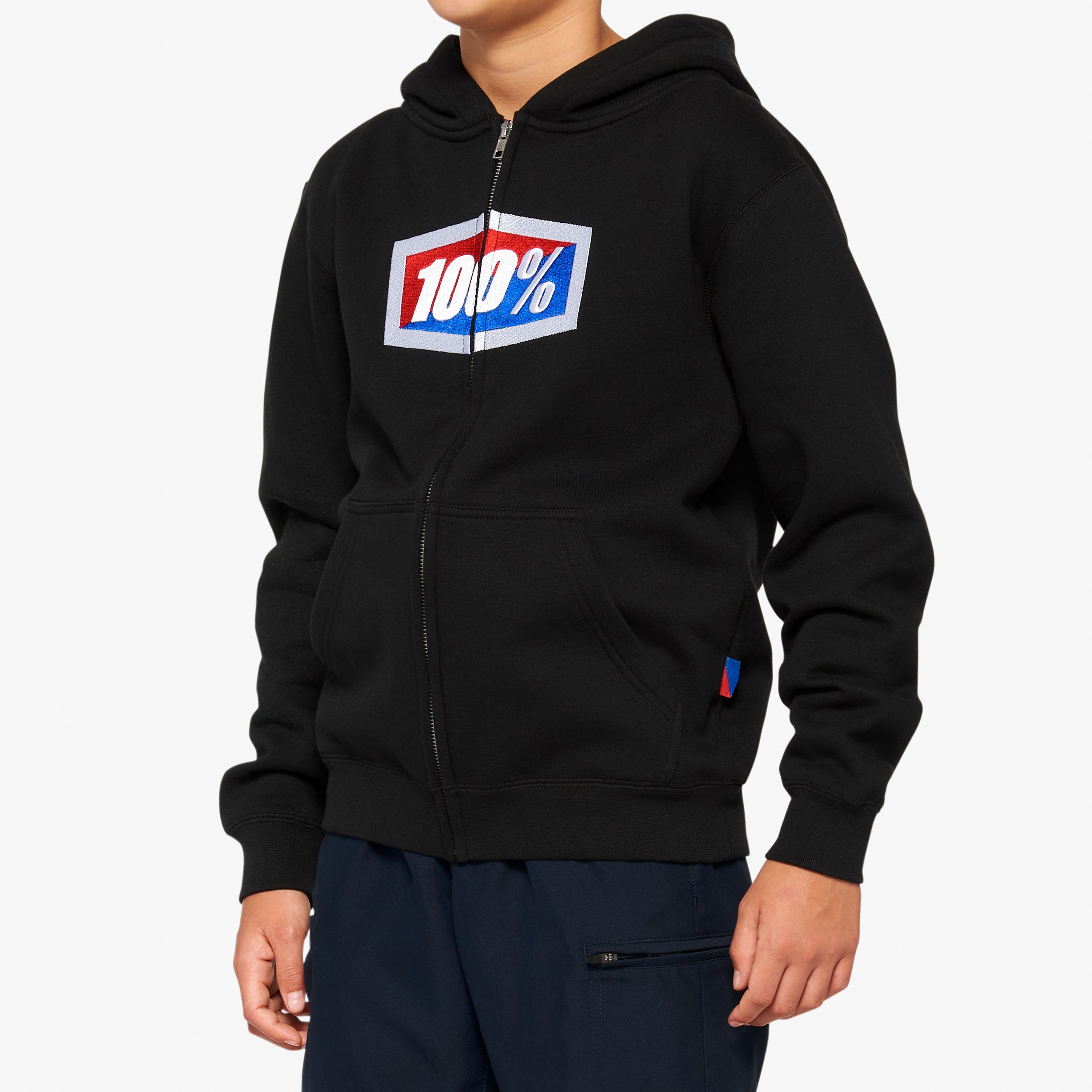 OFFICIAL Youth Zip Hoodie Fleece Black