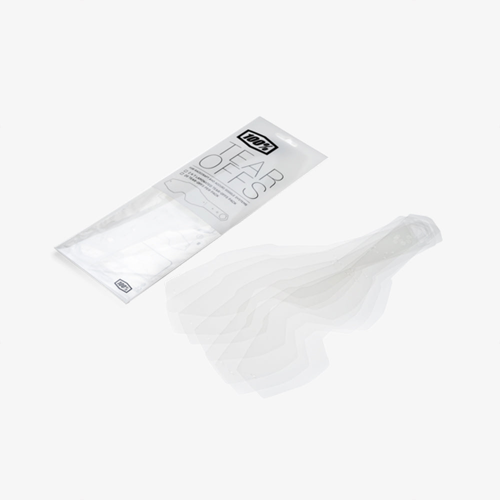 goggle tear offs RACECRAFT/ACCURI/STRATA Standard Tear-Offs 50 Pk