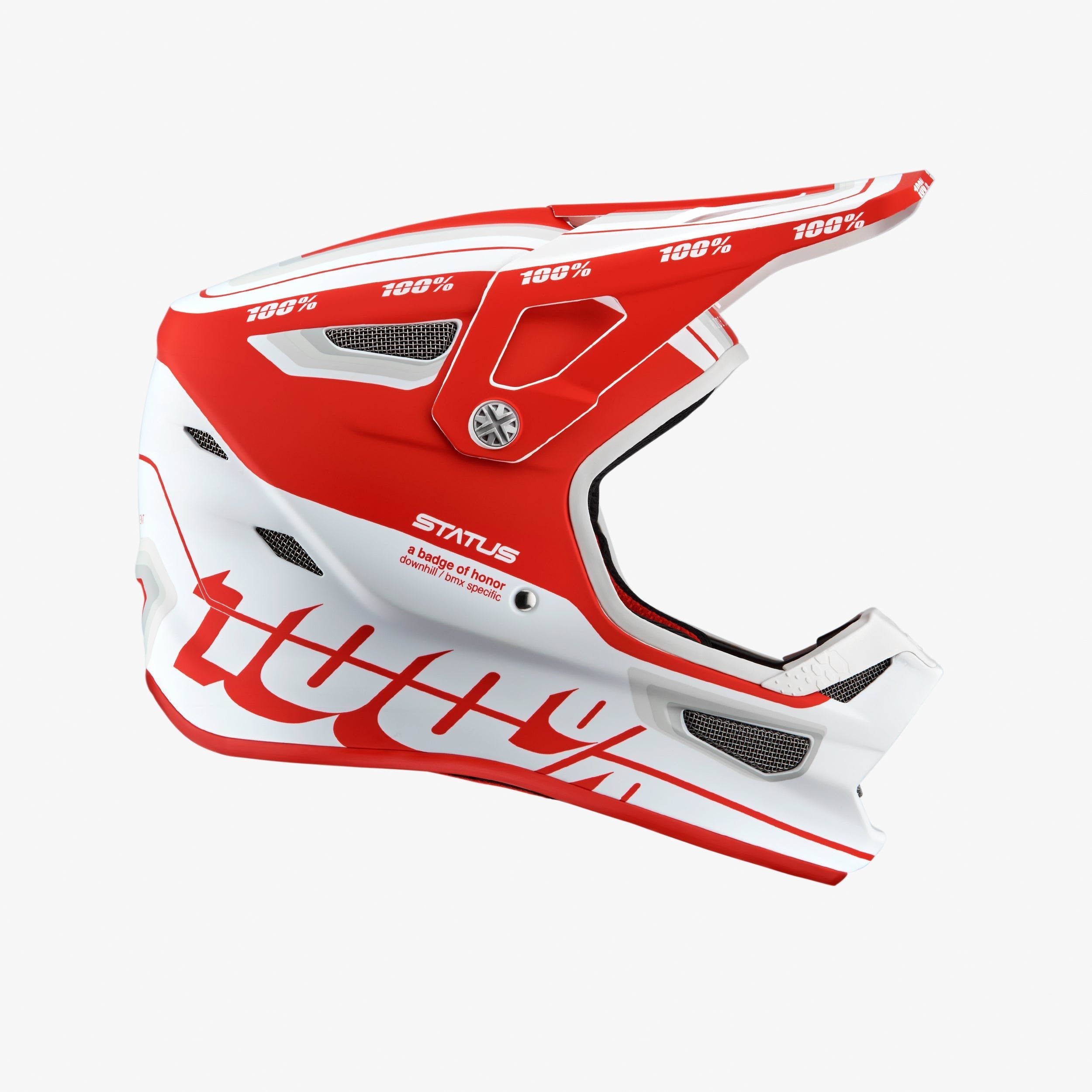 STATUS Youth Helmet Topenga Red/White