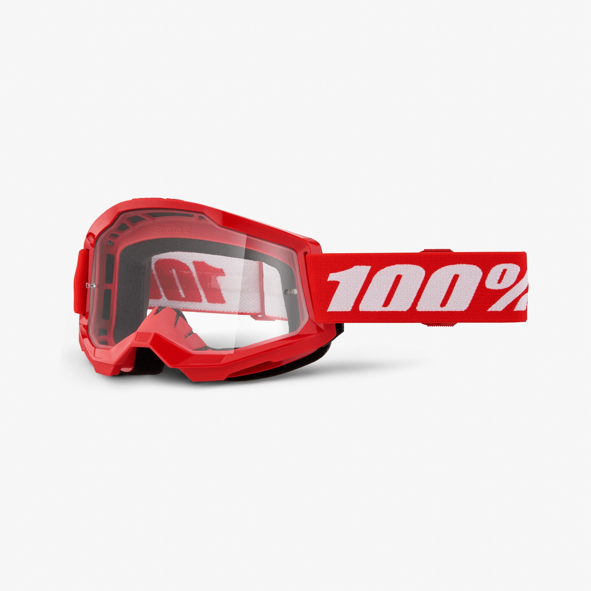 100 goggles logo STRATA 2 Goggle Red/Black – 100%