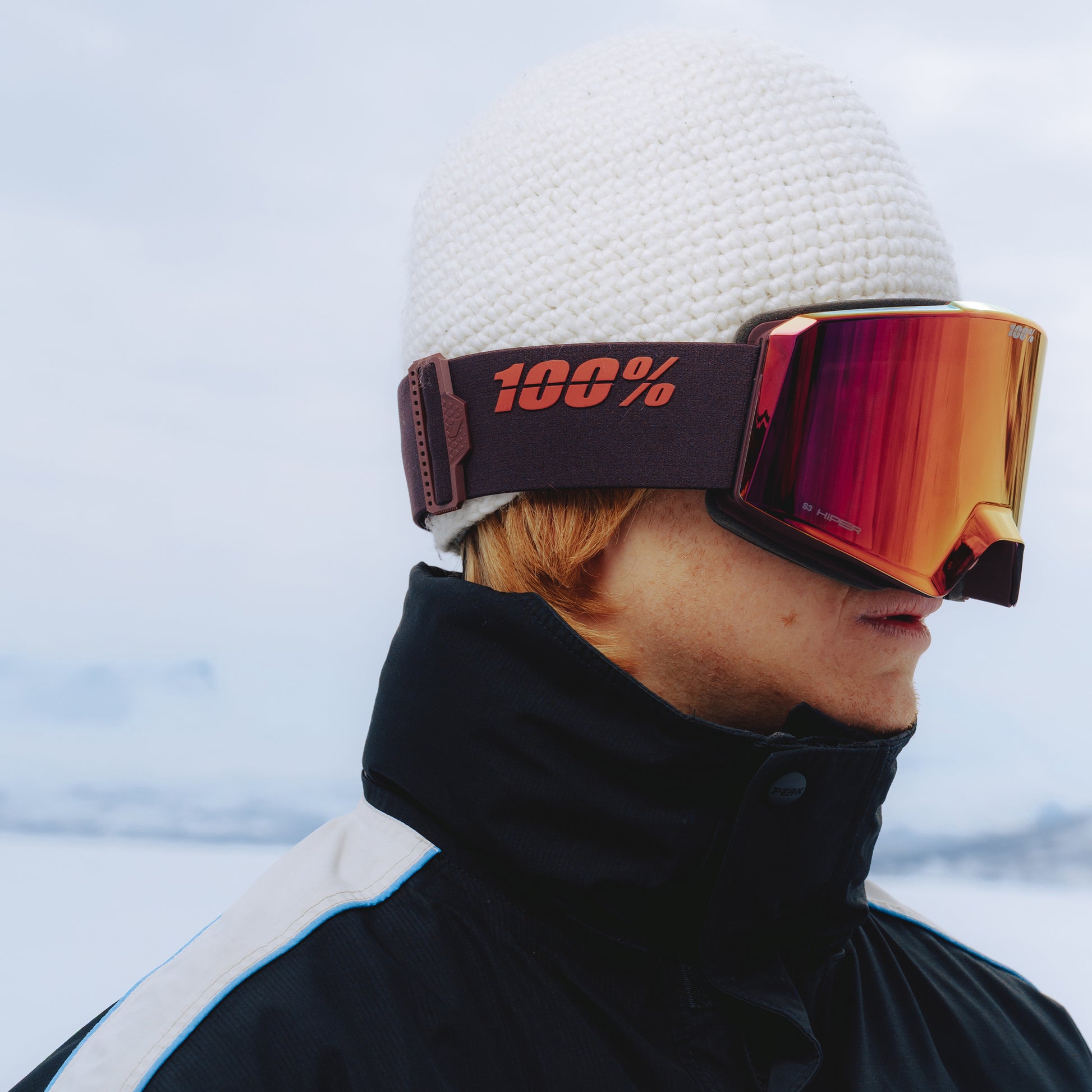 be nice snowboard goggles NORG Goggle Deep Cherry Low Bridge Fit