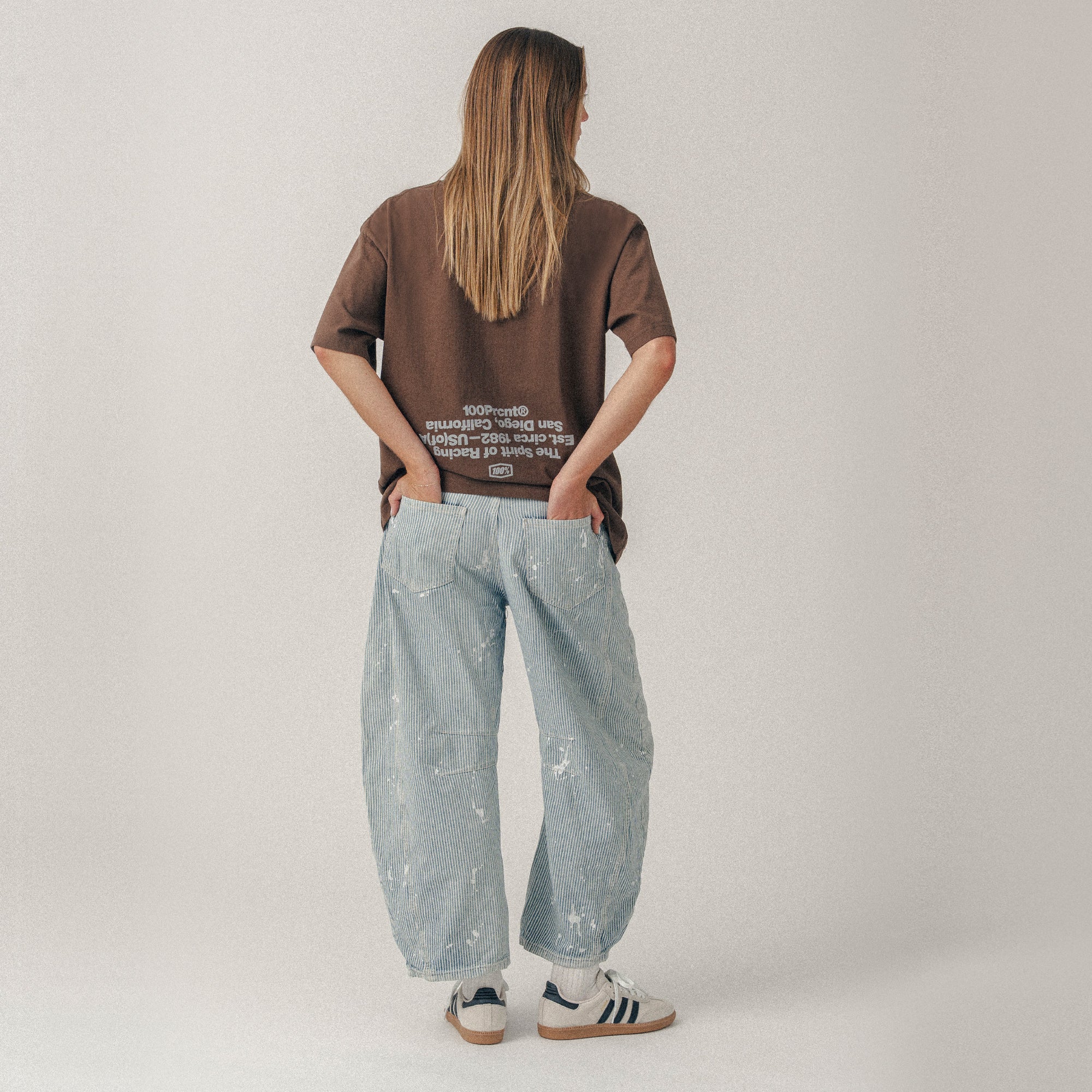 REGION Short Sleeve Oversized Tee Chocolate