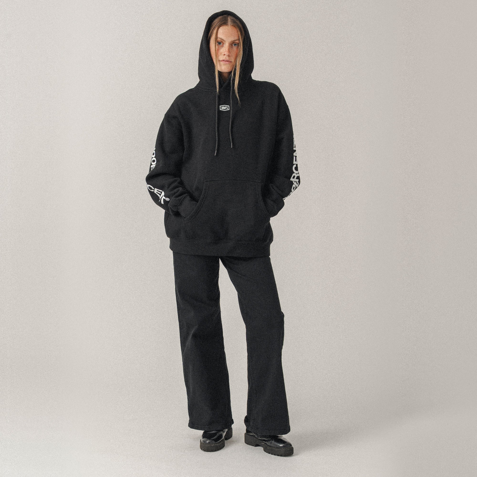 ROOTS Pullover Hoodie Fleece Black