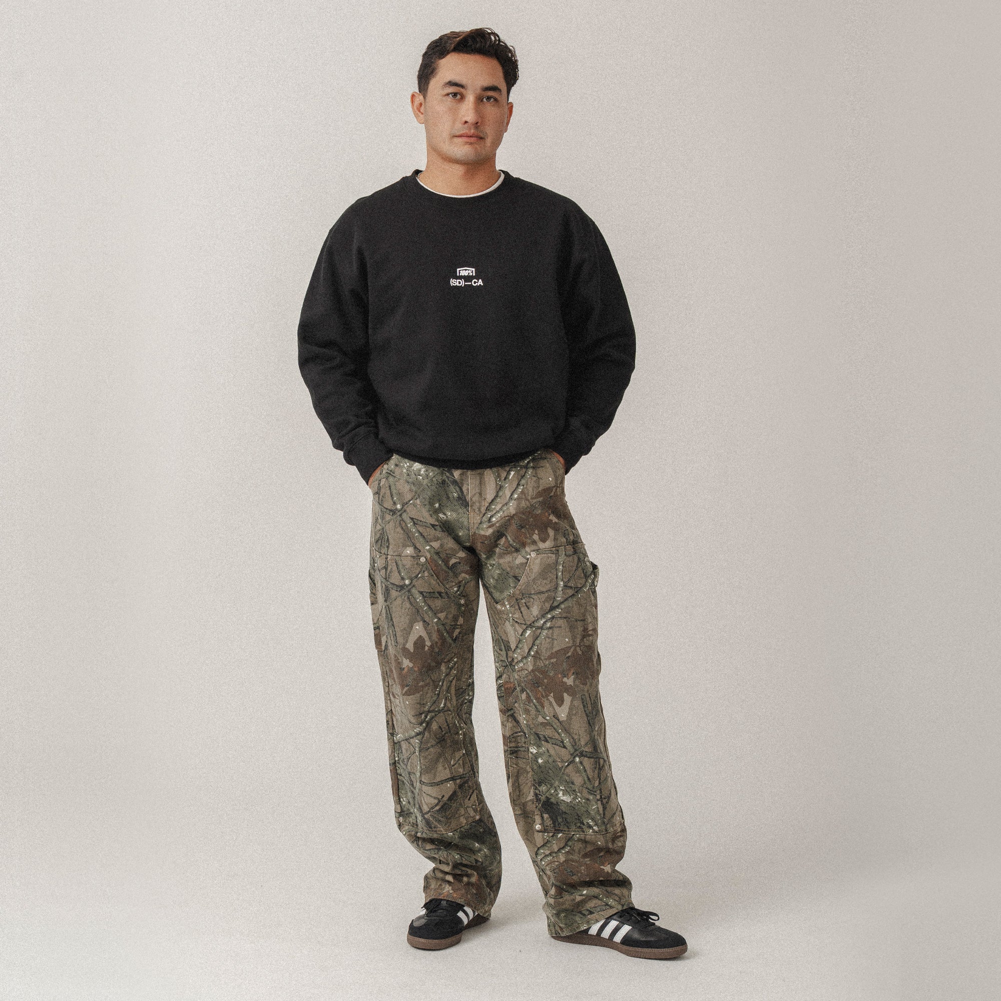 STAPLE Pullover Crewneck Fleece Black