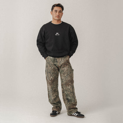 STAPLE Pullover Crewneck Fleece Black