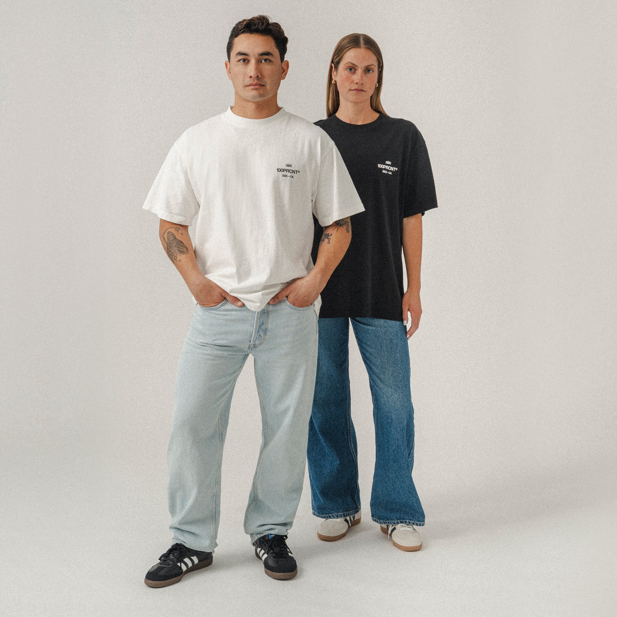 STAPLE Short Sleeve Oversized Tee White