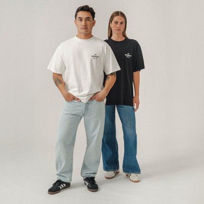 STAPLE Short Sleeve Oversized Tee White