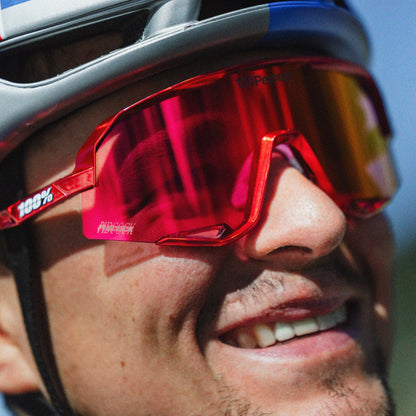 SLENDALE Pidcock Gloss Red Holographic HiPER Fire Red Mirror Lens
