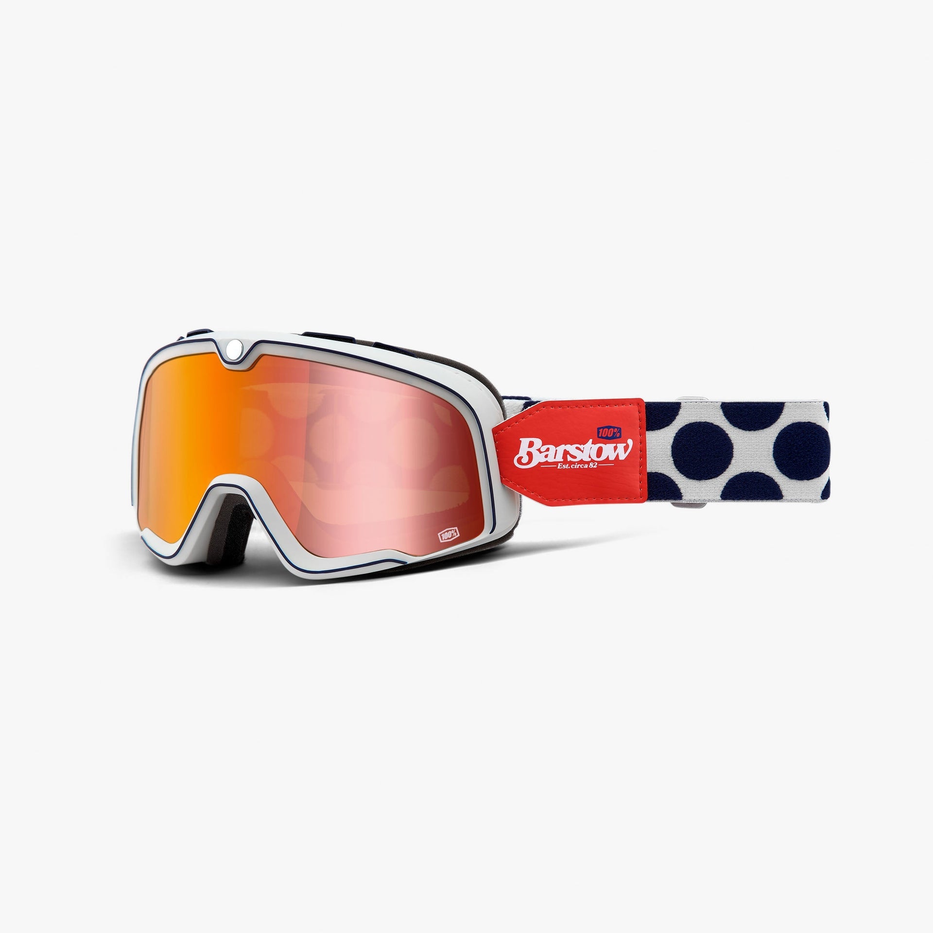 100% Barstow Hayworth Flash Red Goggles