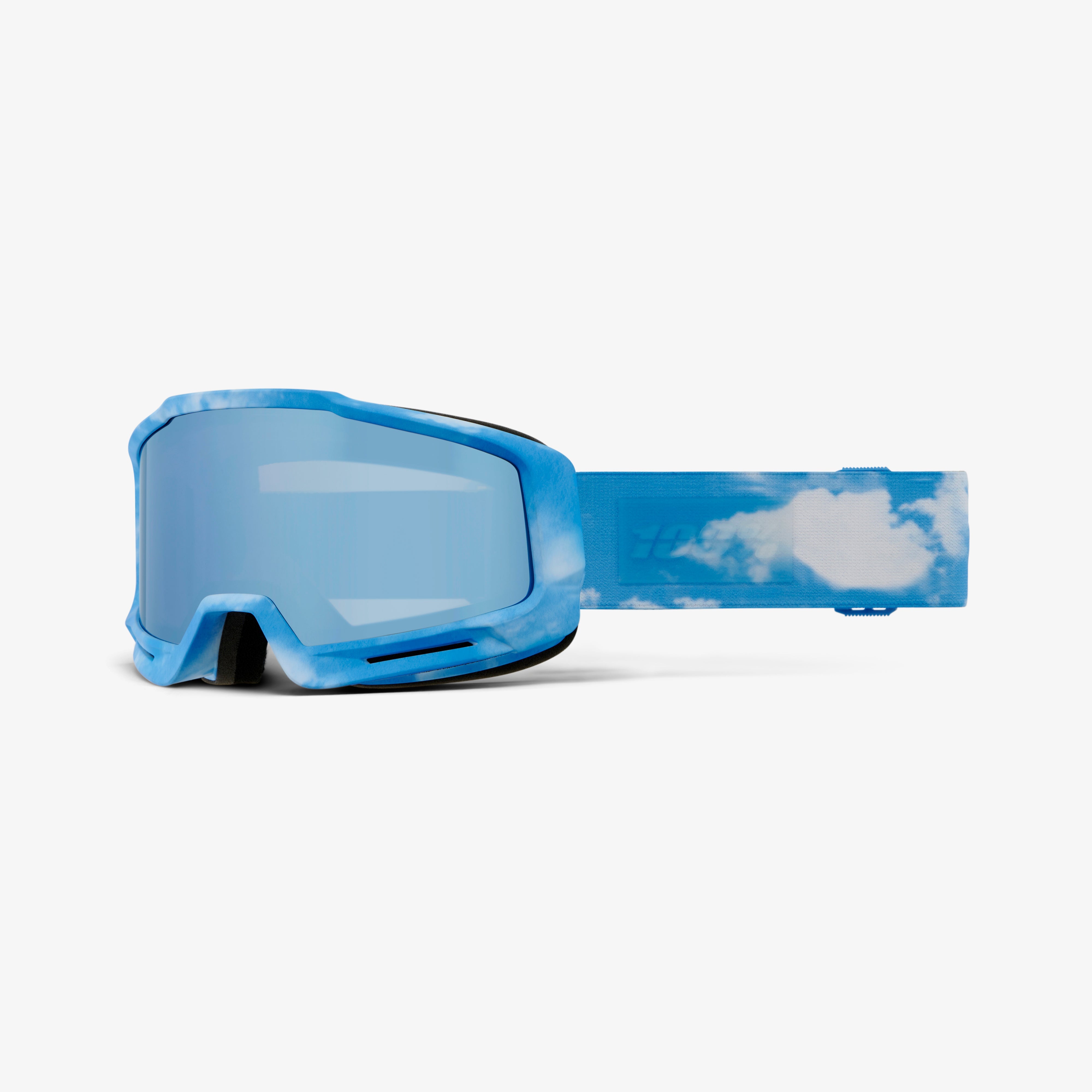 100% Accuri 2 Forecast MX Offroad Goggles - Blue Frame With Clear Lens, Includes 2 Film Rolls
