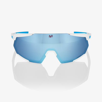 Racetrap 3.0 SE Movistar Team White - HiPER Blue Multilayer Mirror Lens