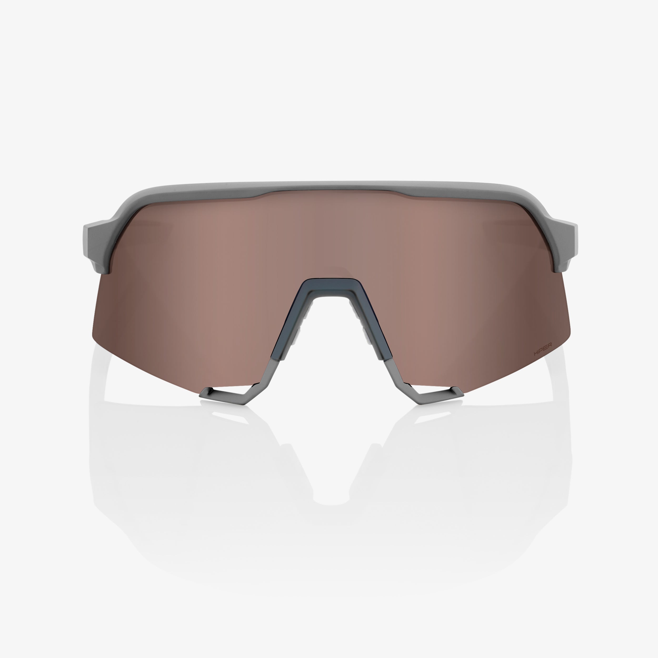 S3® - Soft Tact Stone Grey - HiPER® Crimson Silver Mirror Lens