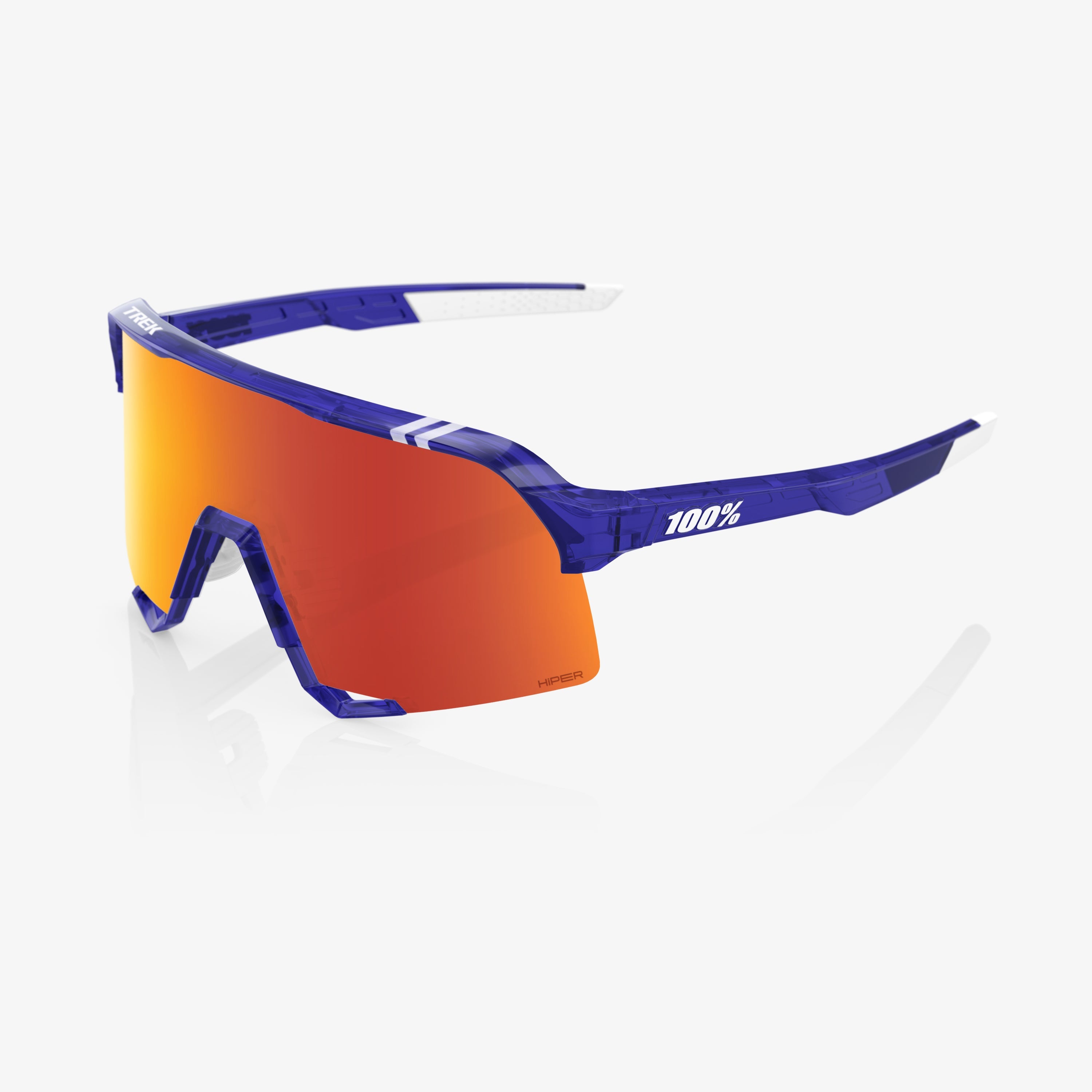 S3™ Trek Team Edition Polished Translucent Blue - HiPER® Red Multilayer Mirror Lens