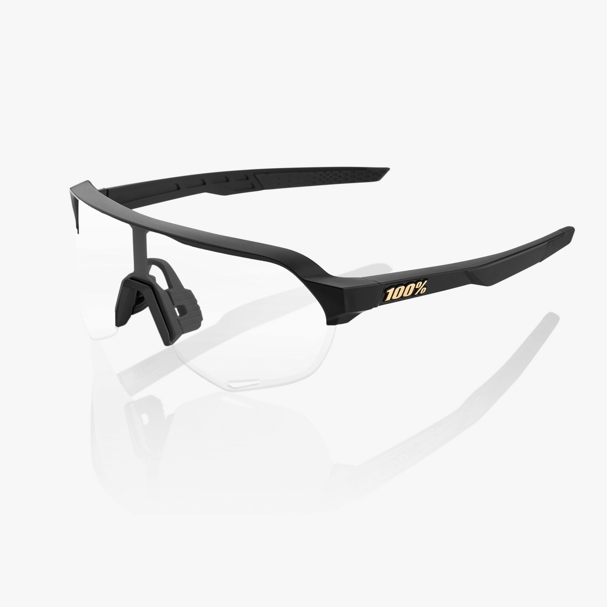 S2® - Matte Black - Soft Gold Mirror Lens – 100%