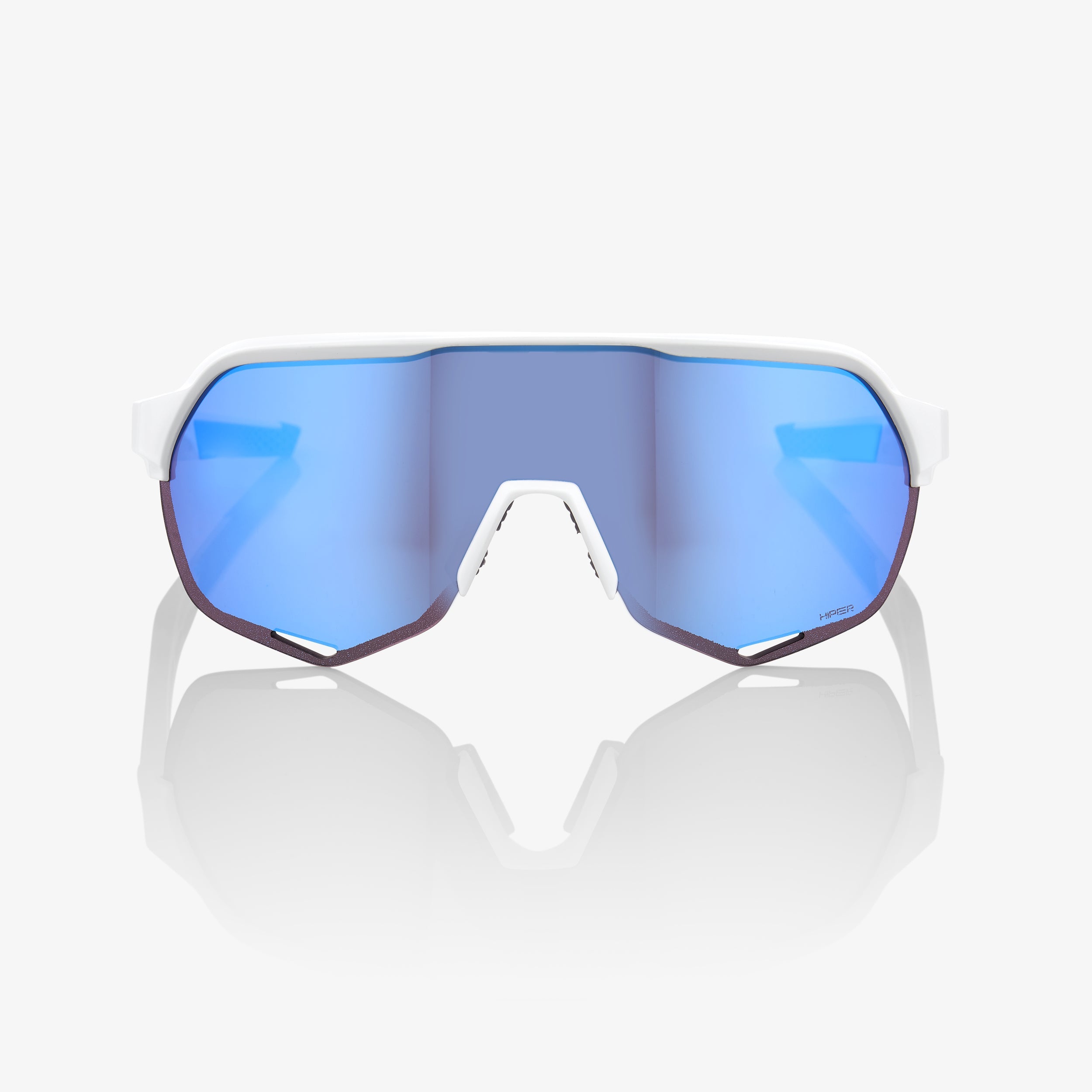 S2 - Matte White - HiPER Blue Multilayer Mirror Lens - Secondary