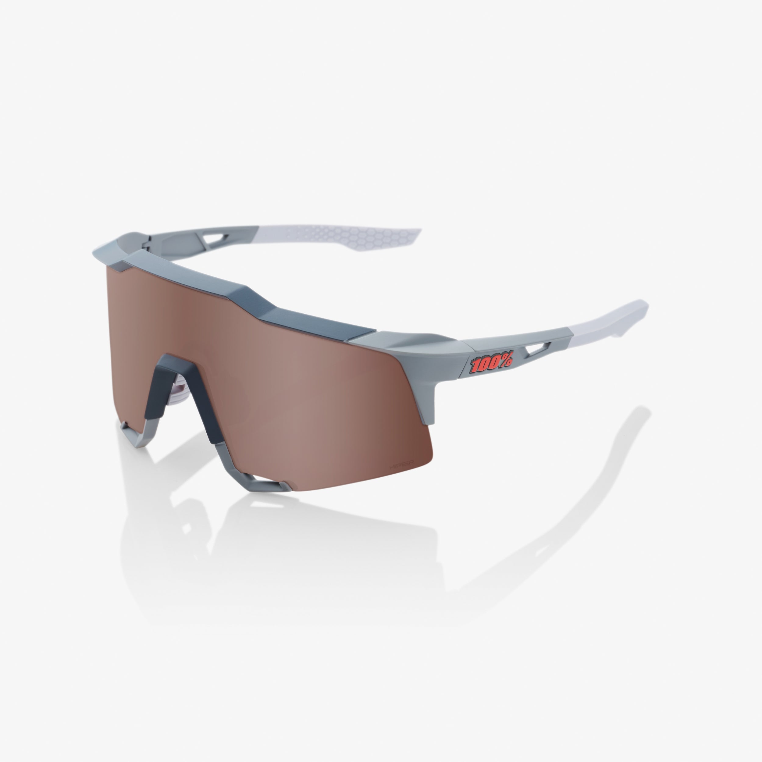 SPEEDCRAFT® - Soft Tact Stone Grey - HiPER® Crimson Silver Mirror Lens