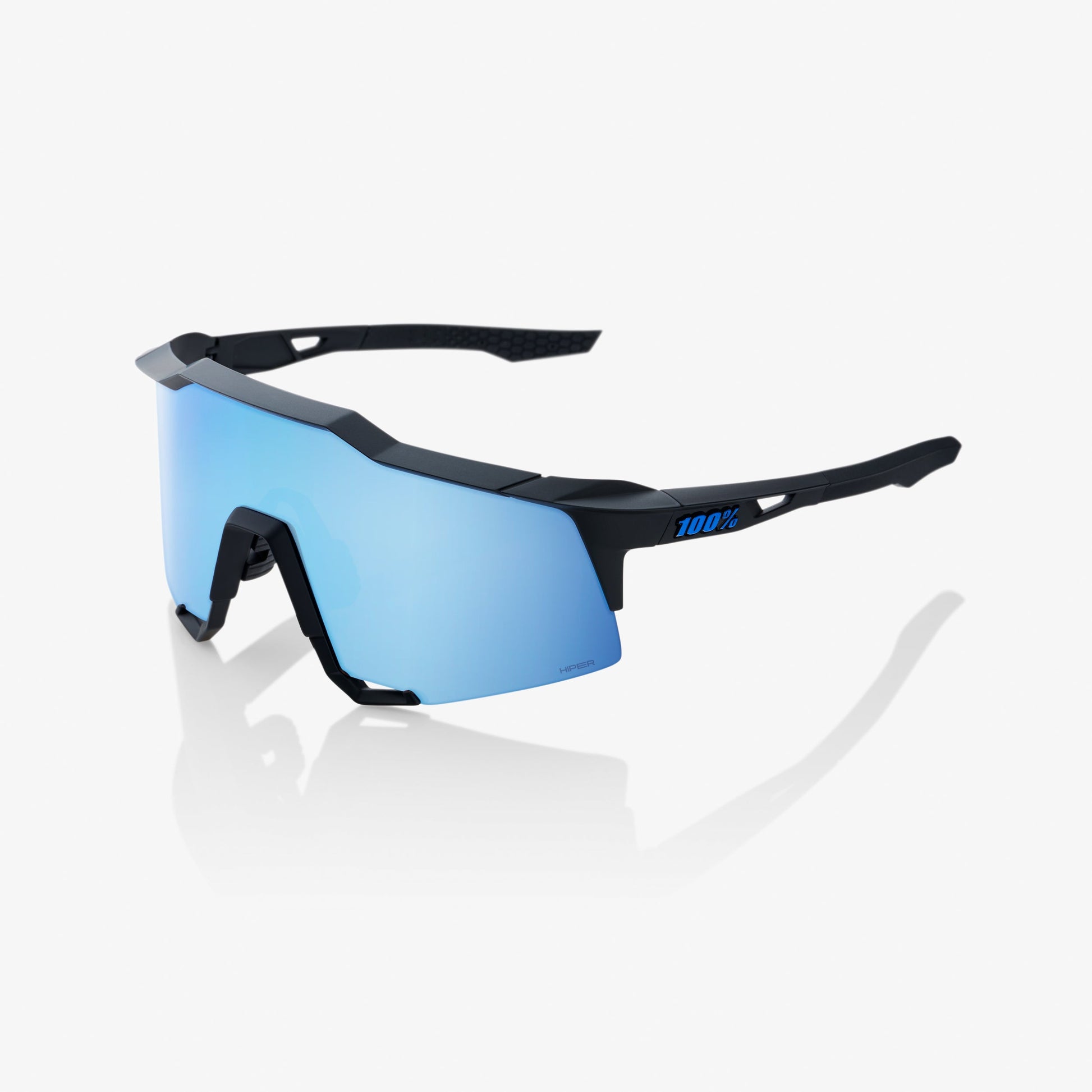 SPEEDCRAFT® Matte Black HiPER® Blue Multilayer Mirror Lens – 100%