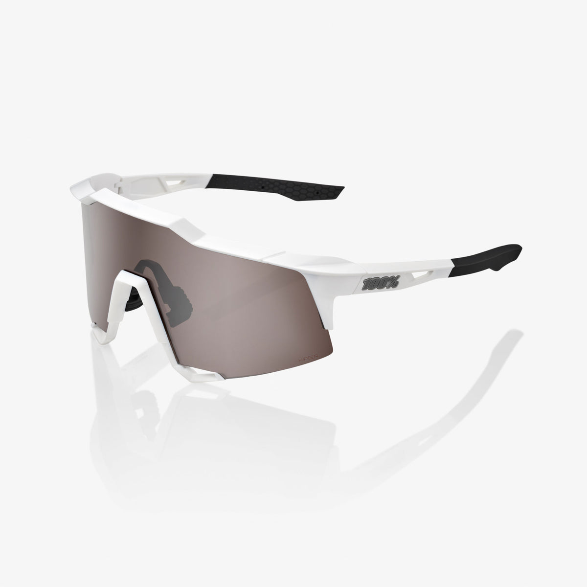 SPEEDCRAFT® - Matte White - HiPER® Silver Mirror Lens – 100%