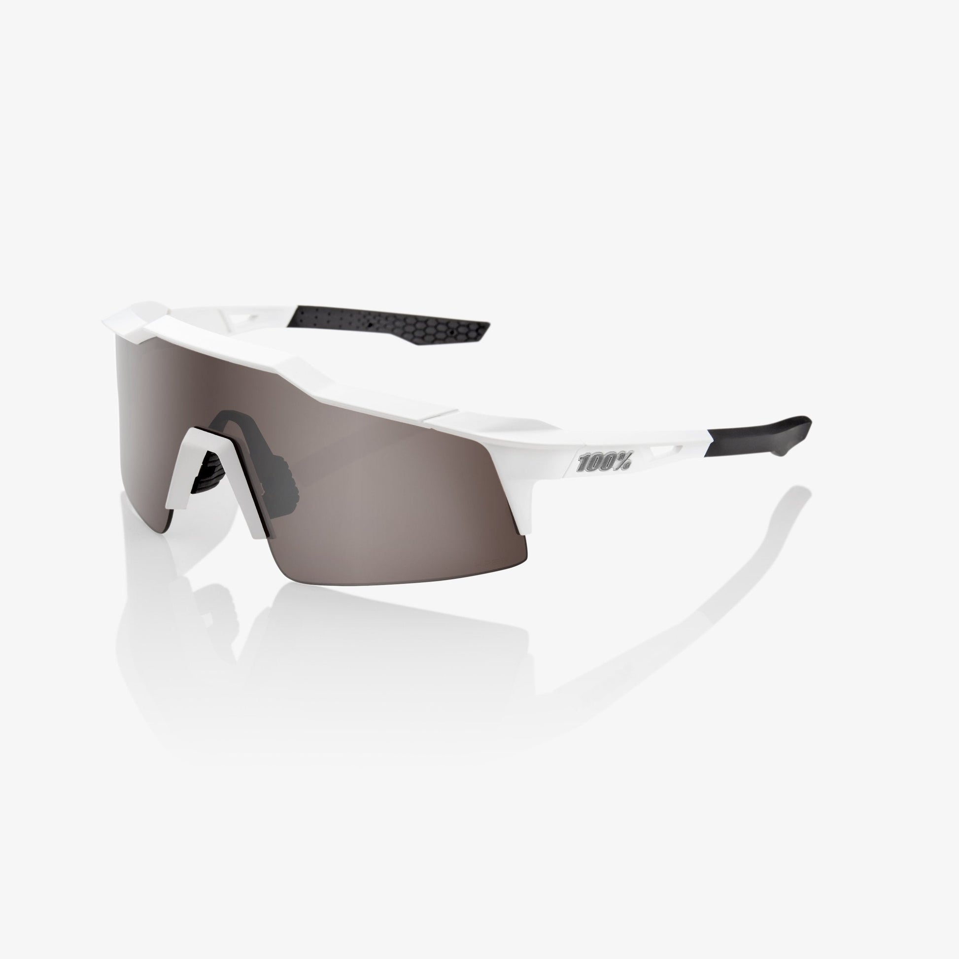 SPEEDCRAFT¨ SL Matte White HiPER¨ Silver Mirror Lens – 100%