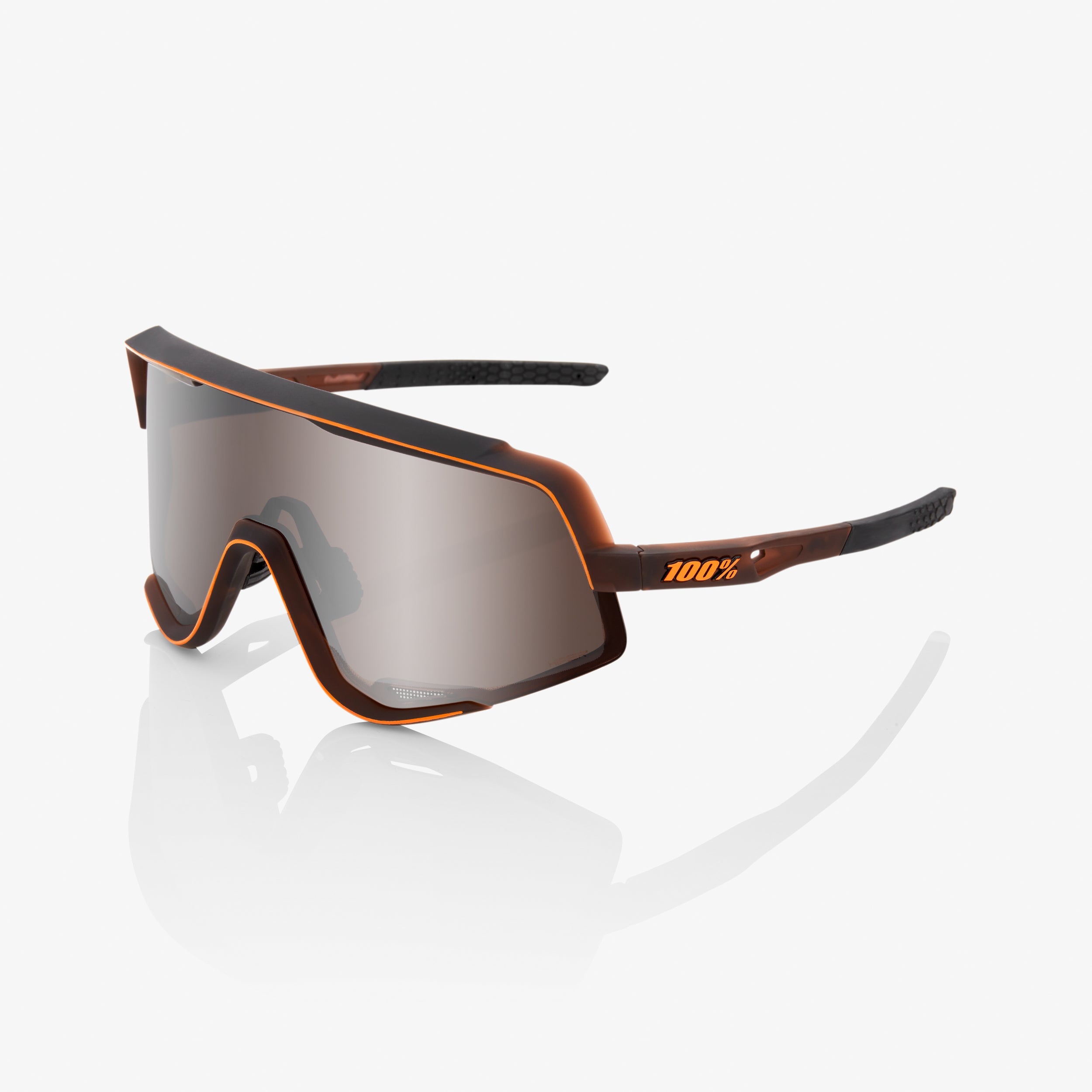 GLENDALE - Matte Translucent Brown Fade - HiPER® Silver Mirror Lens