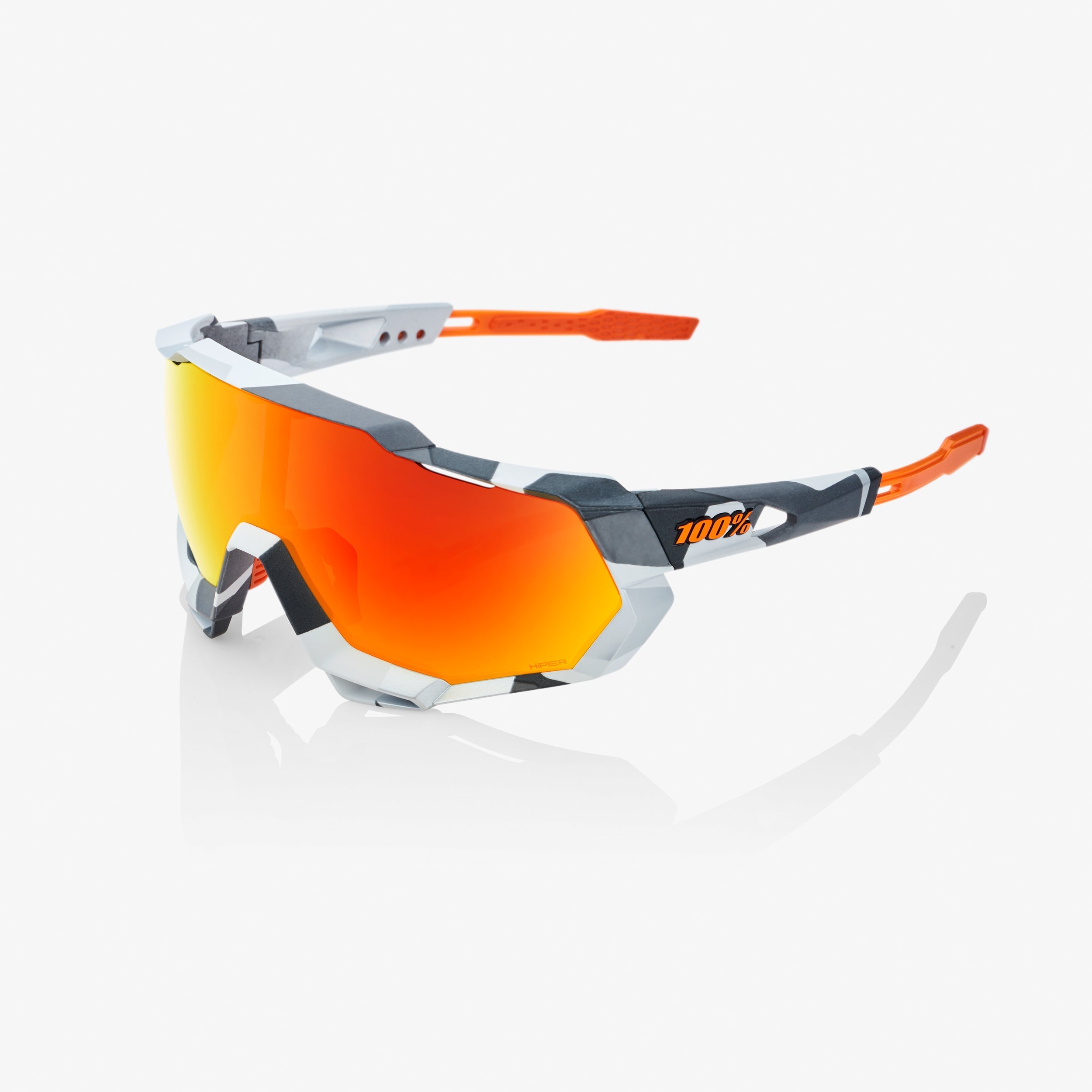 SPEEDTRAP® - Soft Tact Grey Camo - HiPER® Red Multilayer Mirror Lens