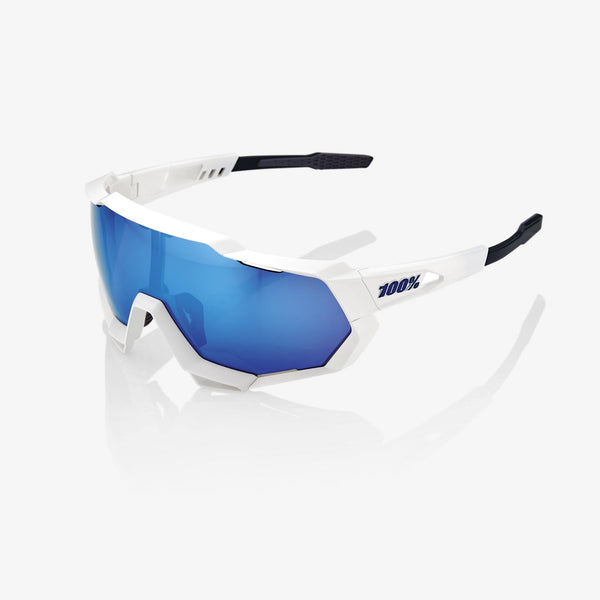 RACETRAP® 3.0 - Matte White - HiPER Blue Multilayer Mirror