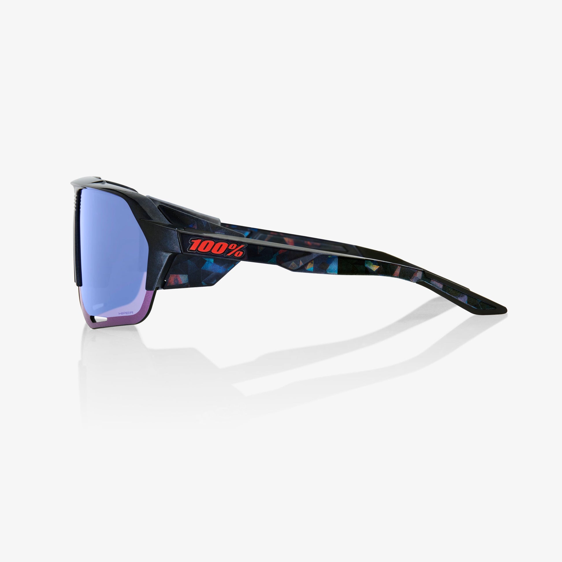 100percent Norvik Sunglasses Black HiPER Blue Multilayer Mirror/CAT3