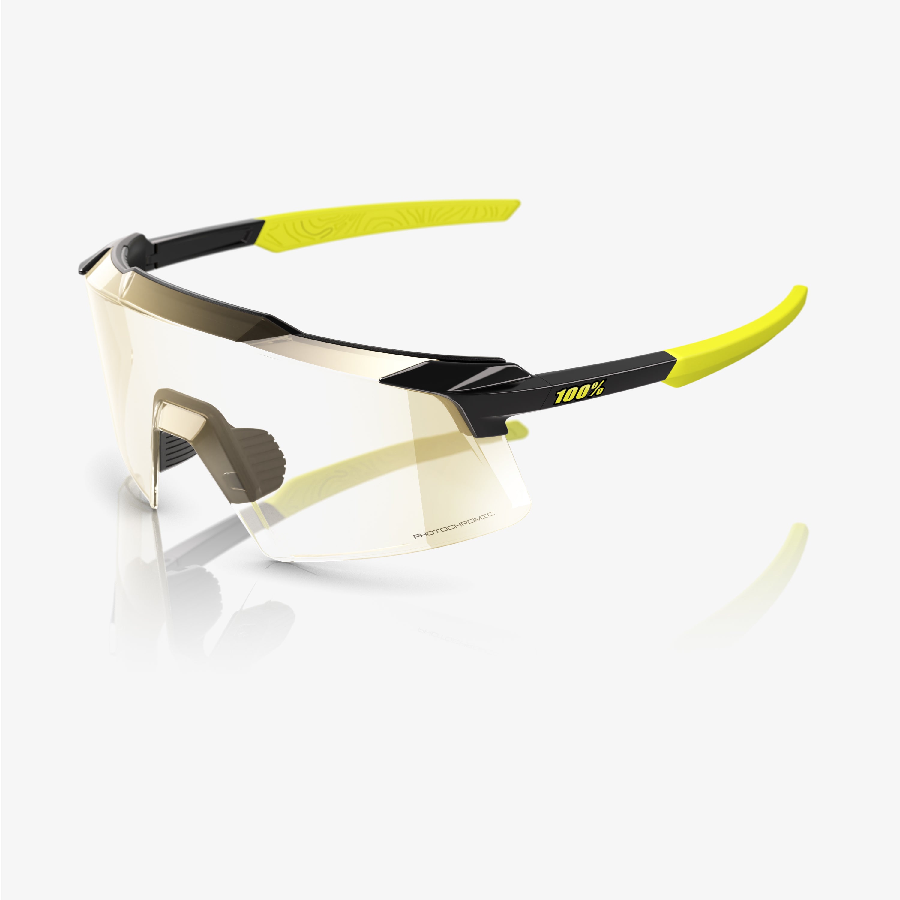 AEROCRAFT - Gloss Metallic Black - Gold Mirror Photochromic Lens