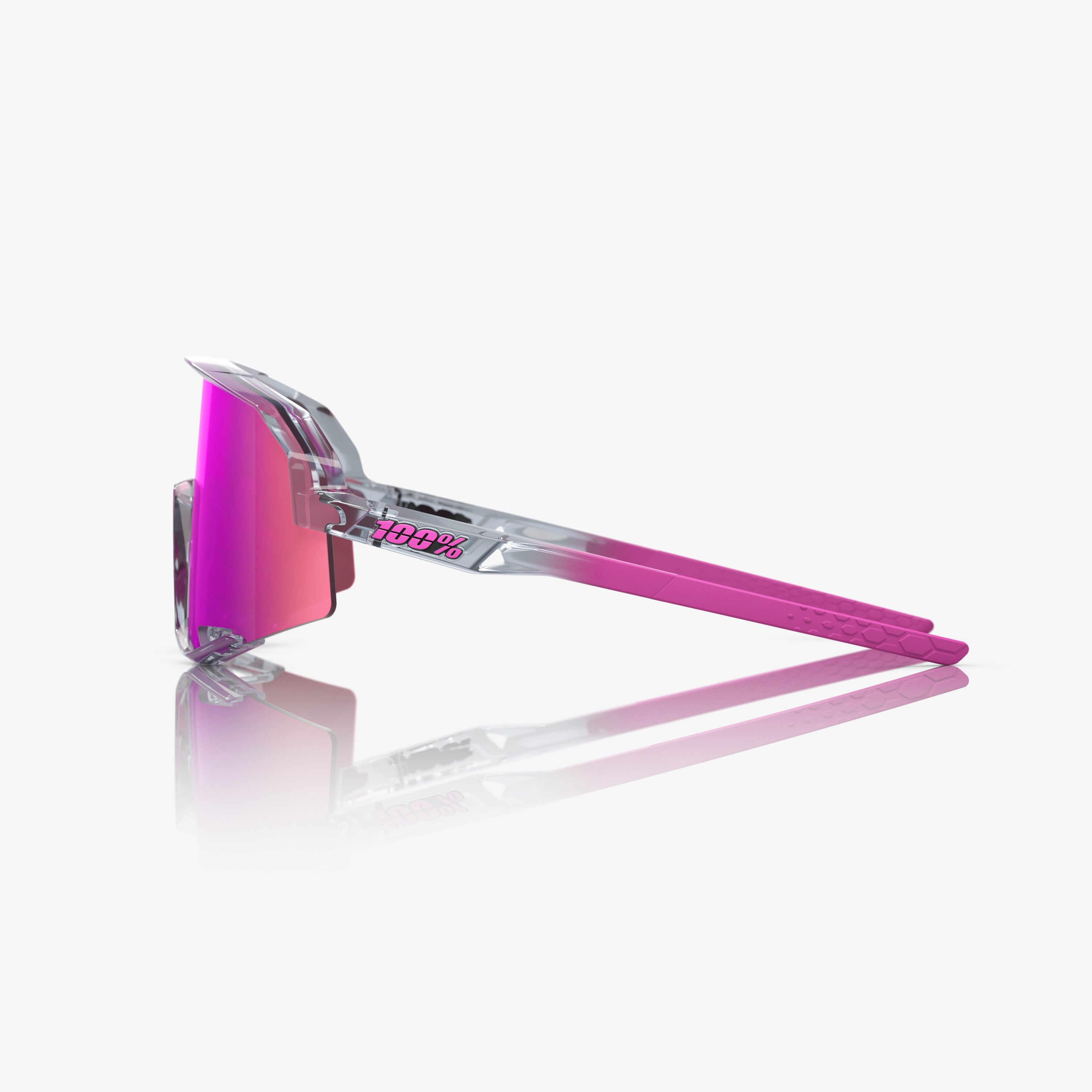 SLENDALE - Polished Translucent Grey - Purple Multilayer Mirror