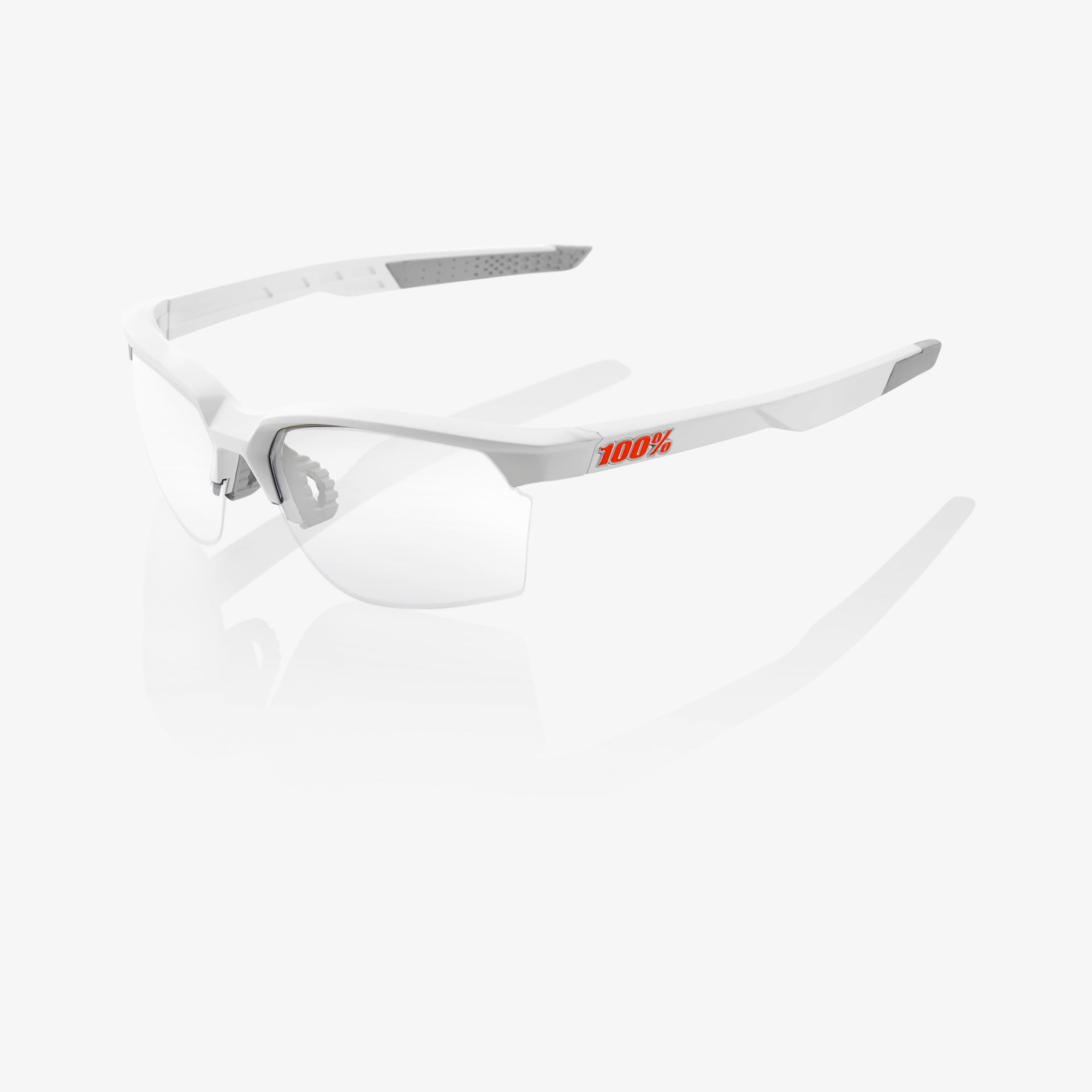 SPORTCOUPE - Matte White - HiPER Red Multilayer Mirror Lens