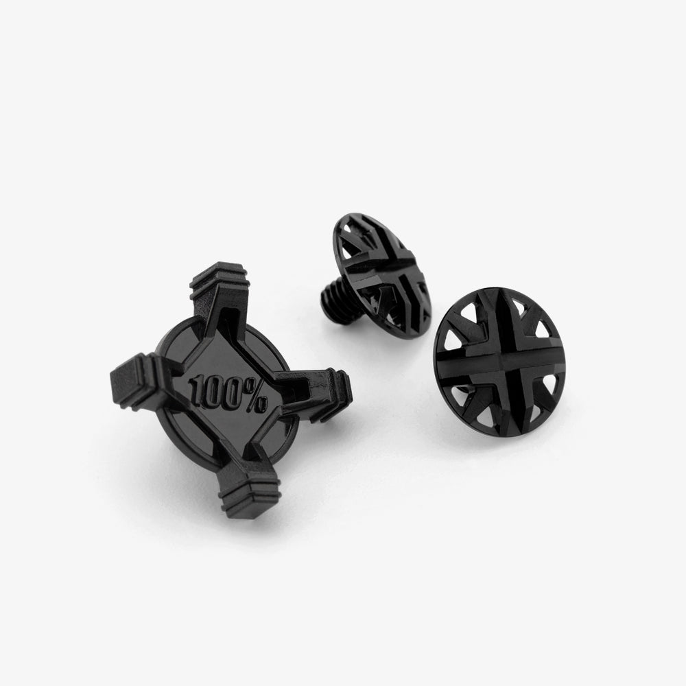 AIRCRAFT 1/2 Visor Screw Kit Black