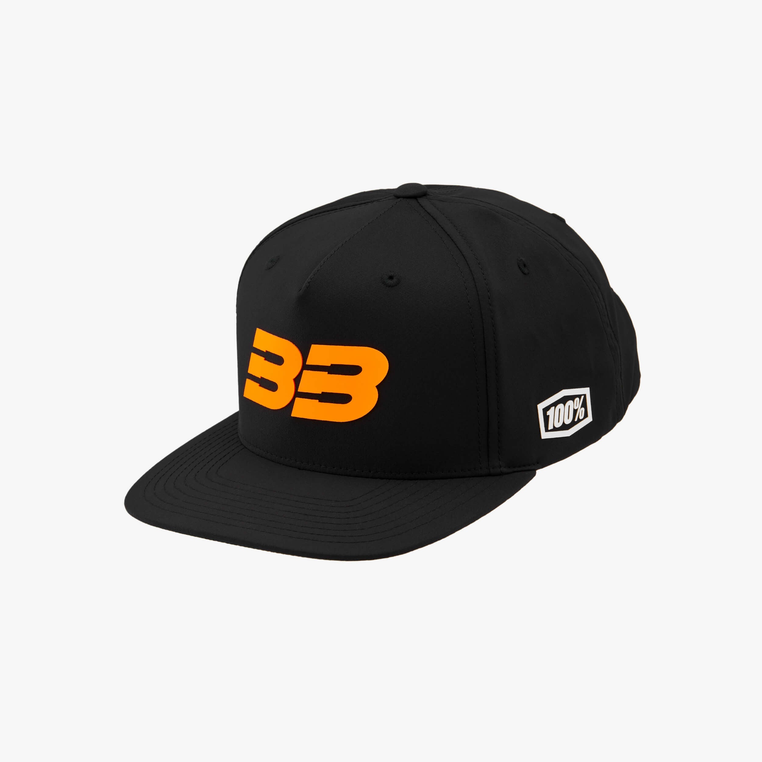 BB33 Snapback Hat Black/Fluo Orange
