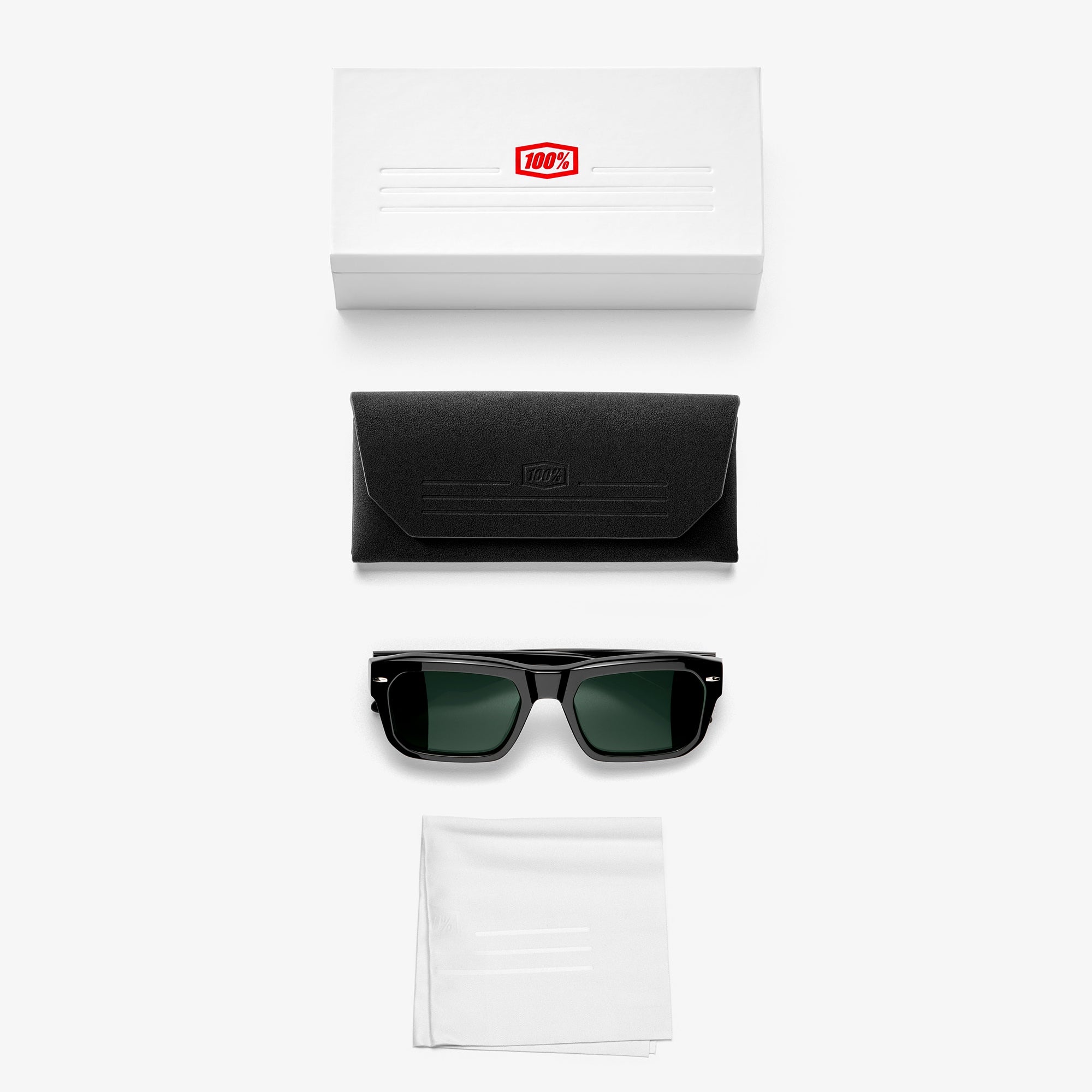 BOWEN Polished Black GreyGreen Lens