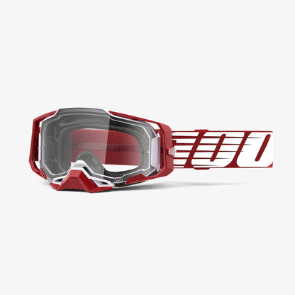 ARMEGA Goggle Oversized Deep Red Mirror Silver Flash Lens