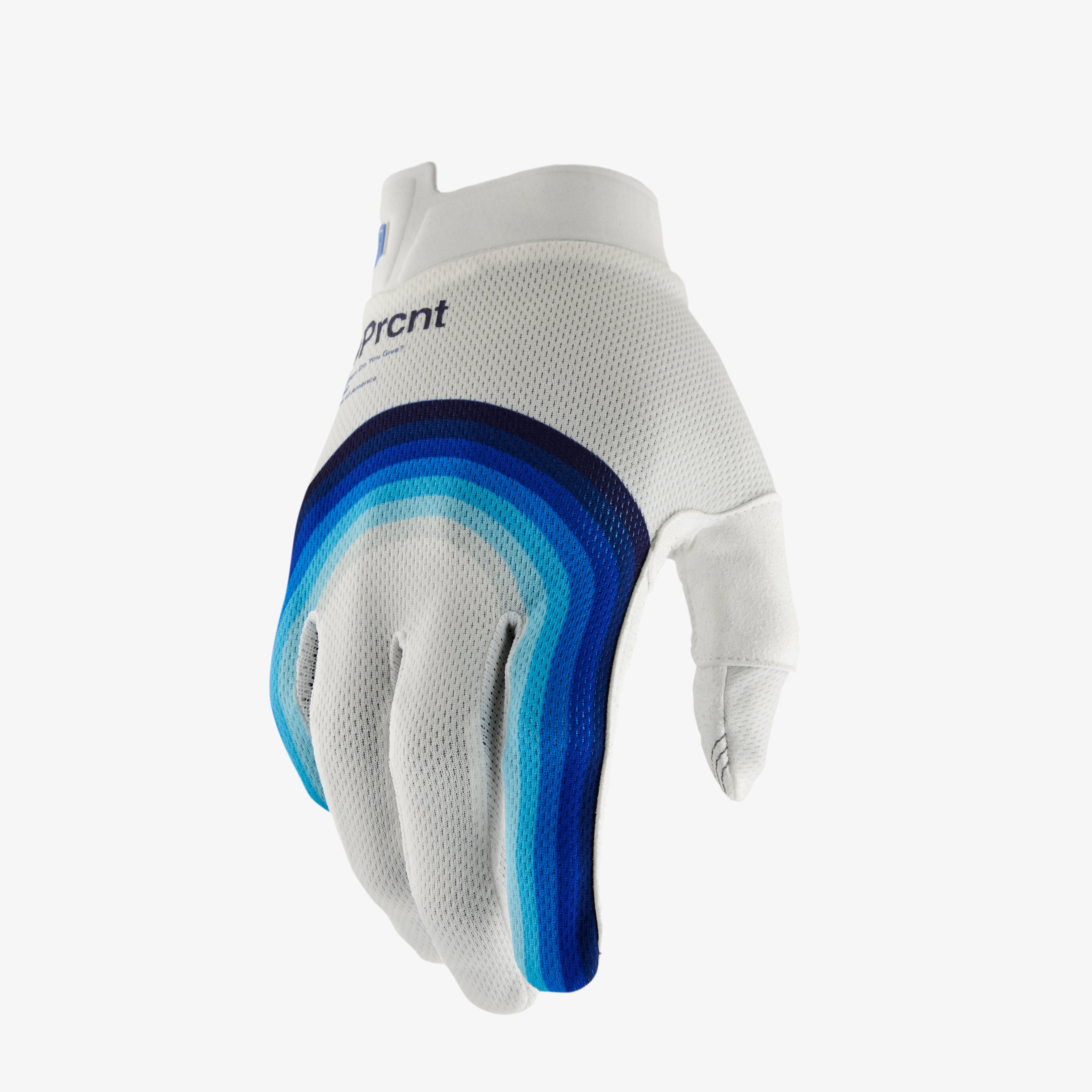 Itrack Gants Lumière Bleu Taille L 100% Vélo Mountain Off