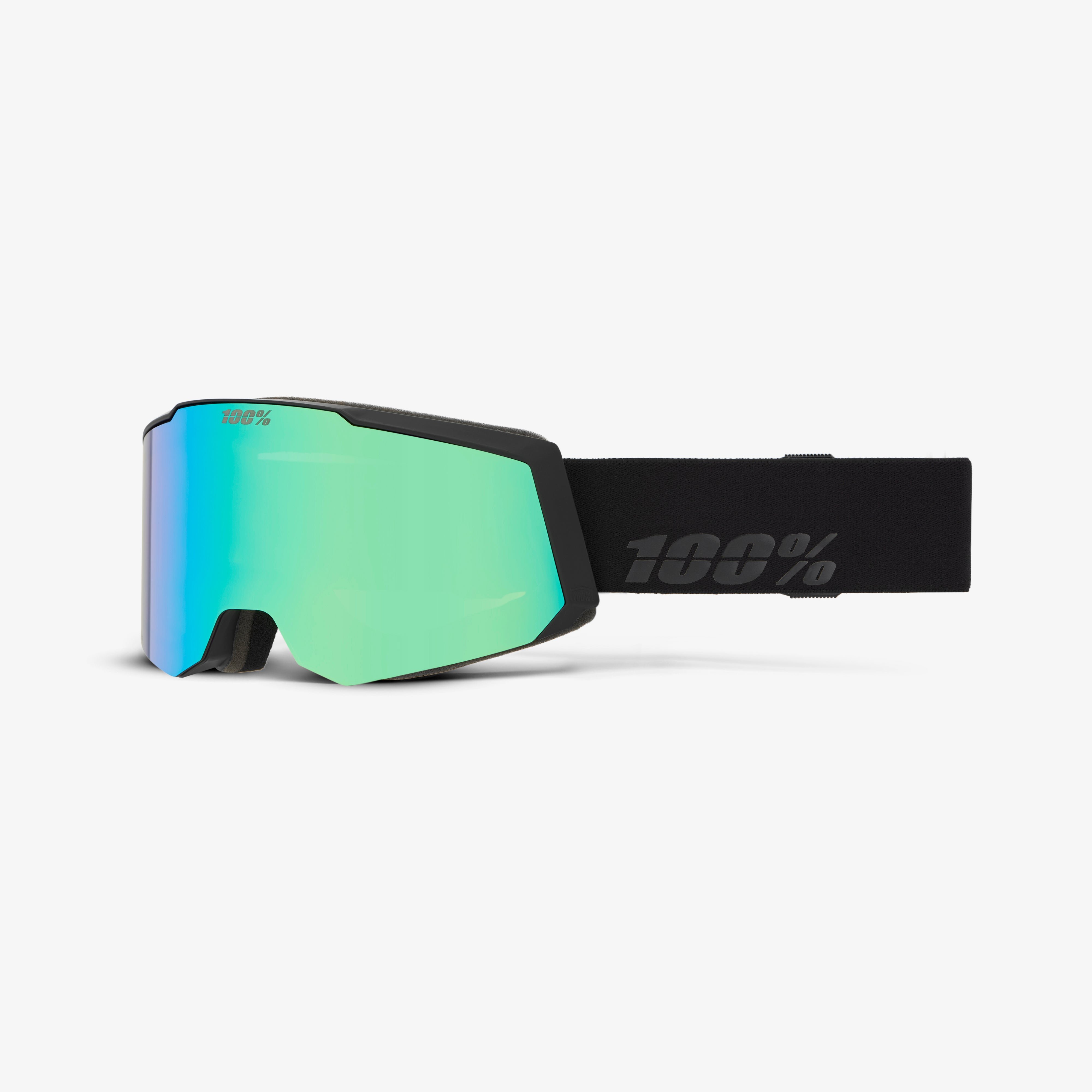 SNOWCRAFT S AF HiPER Goggle Black/Green - Mirror Green Lens