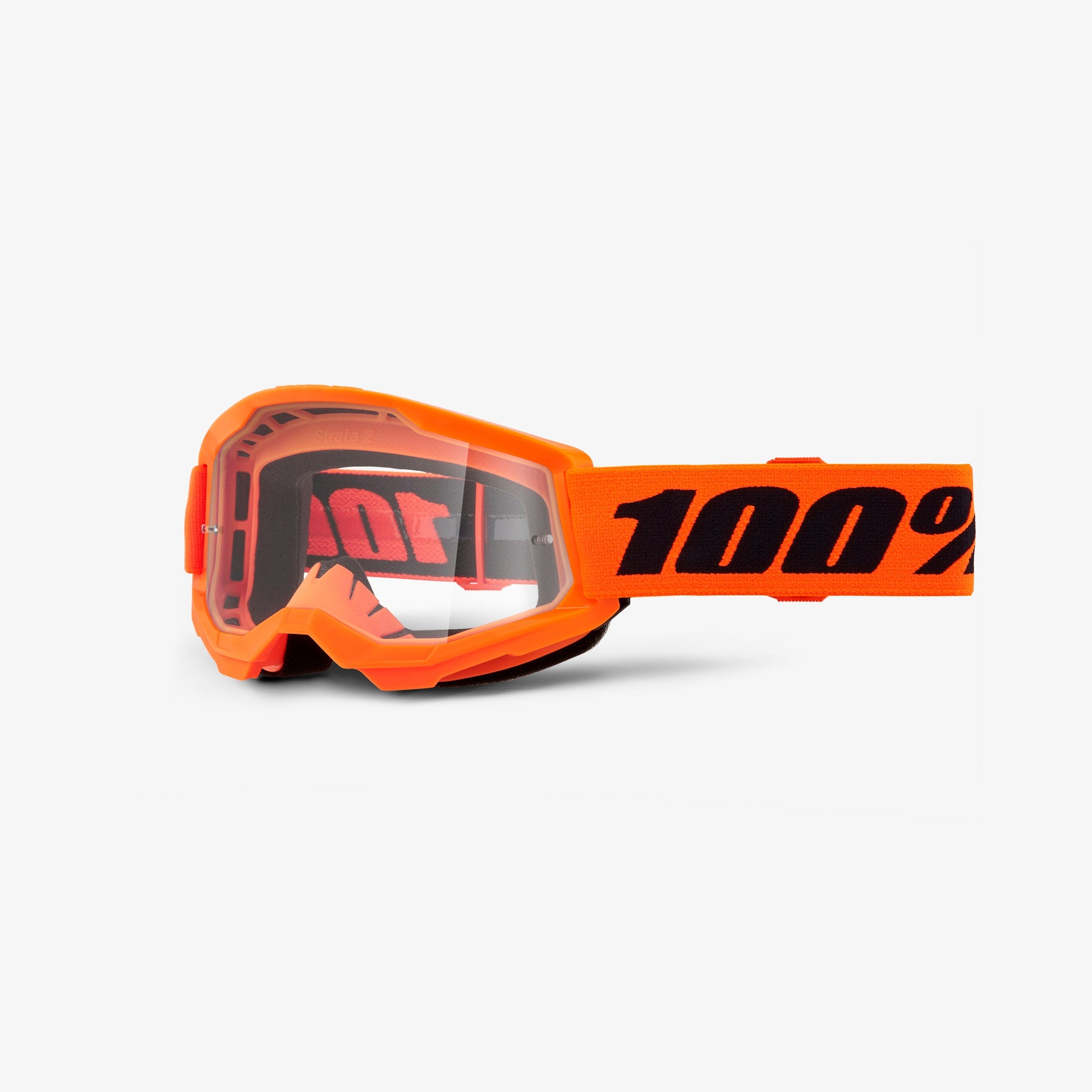 Strata 2 Junior Goggle Neon Orange Clear Lens