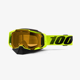 ARMEGA SNOWMOBILE Dual Pane Vented Goggle Neon Yellow