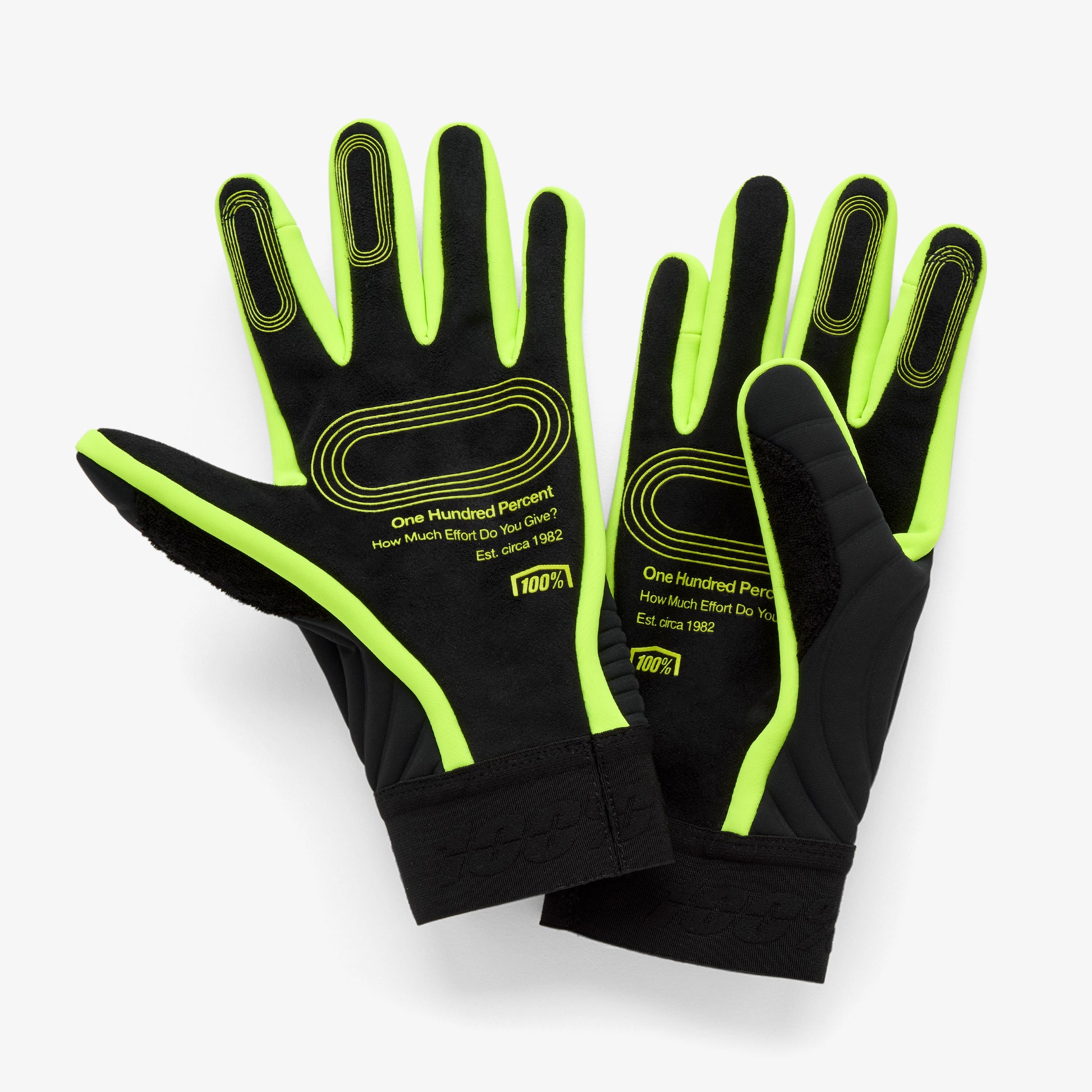 BRISKER XTREME Gloves Black/Fluo Yellow – 100%