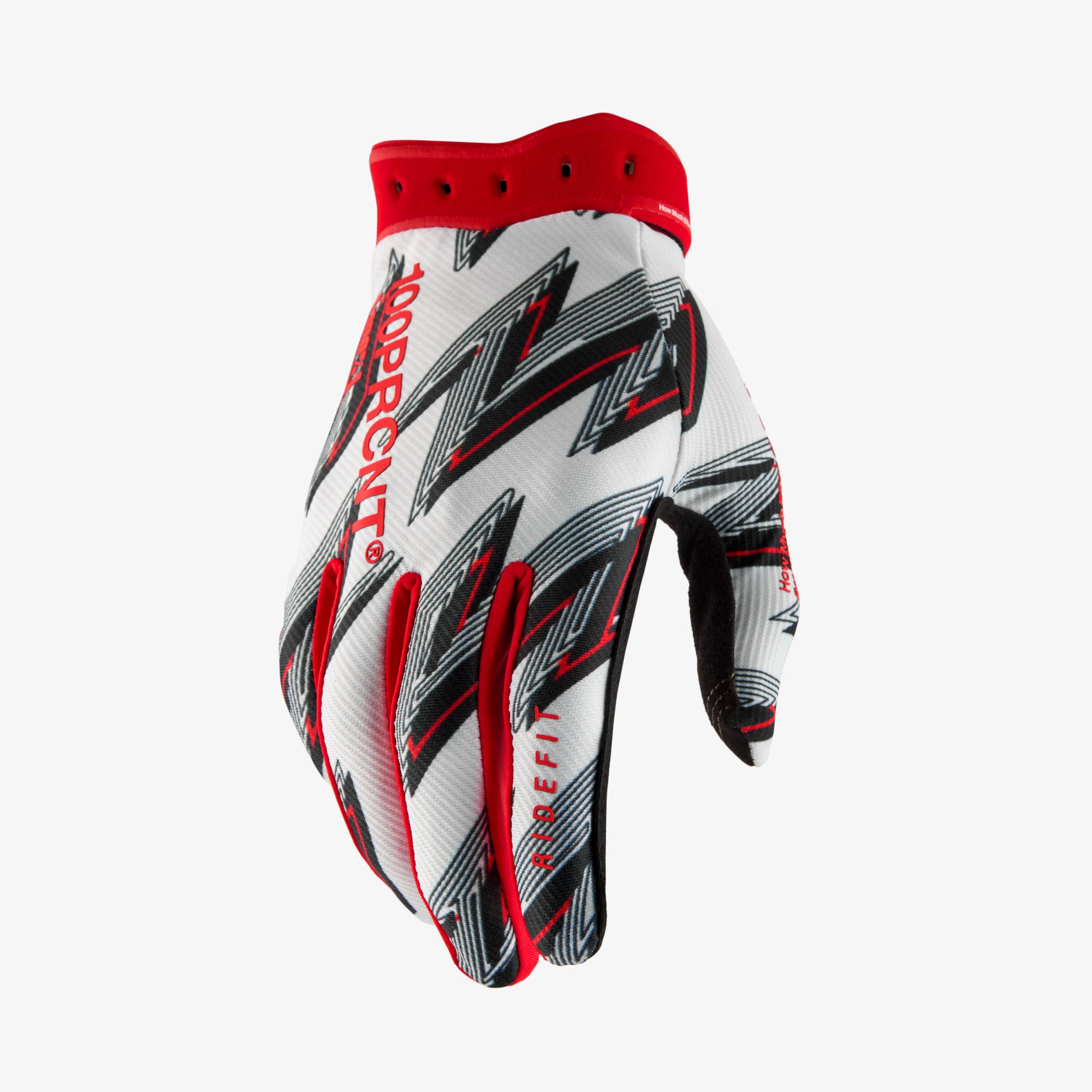 Ridefit Gloves White/Red L