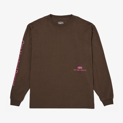 TERRA Long Sleeve Oversized Tee Chocolate